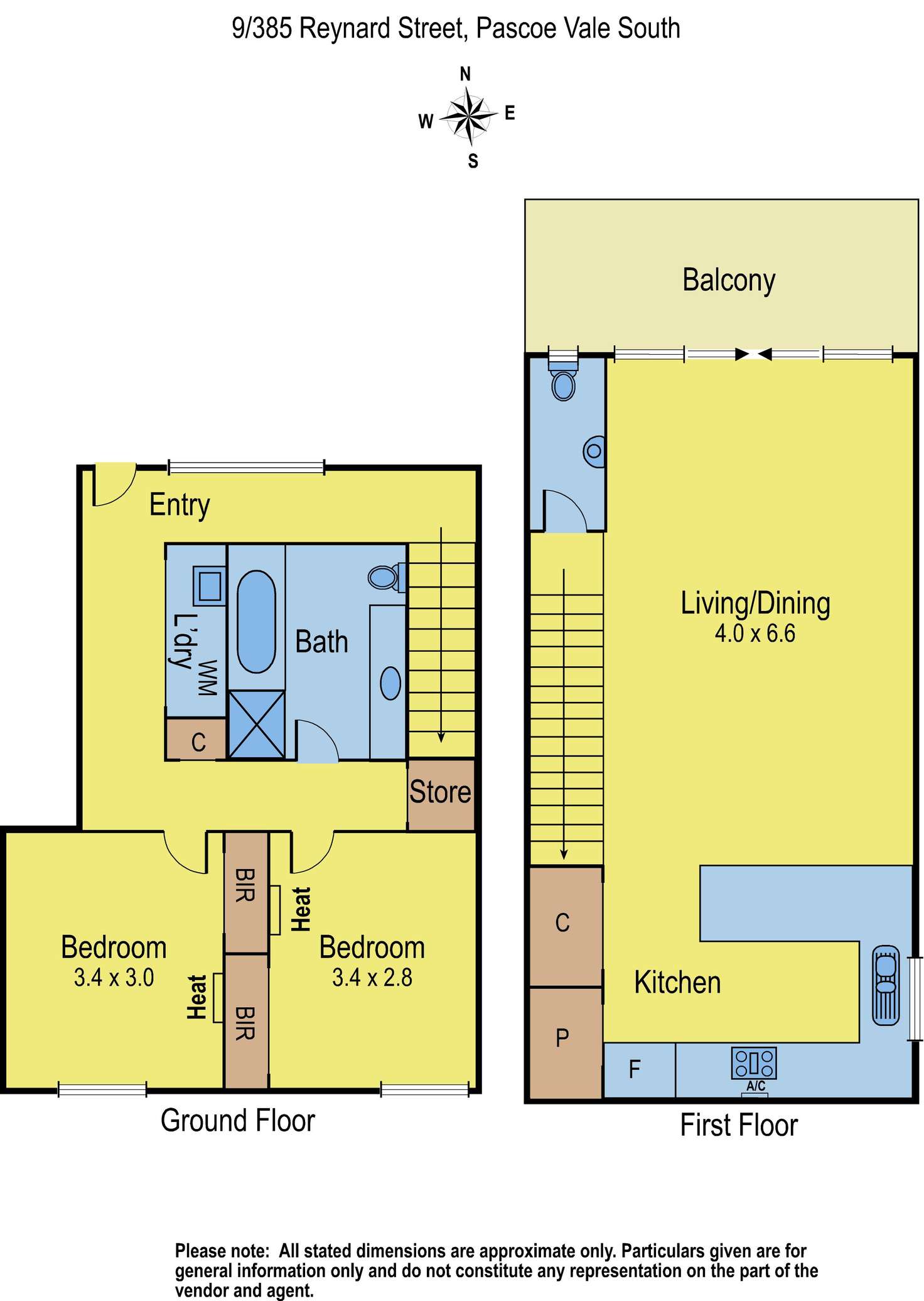 Floorplan of Homely apartment listing, 9/385 Reynard Street, Pascoe Vale South VIC 3044