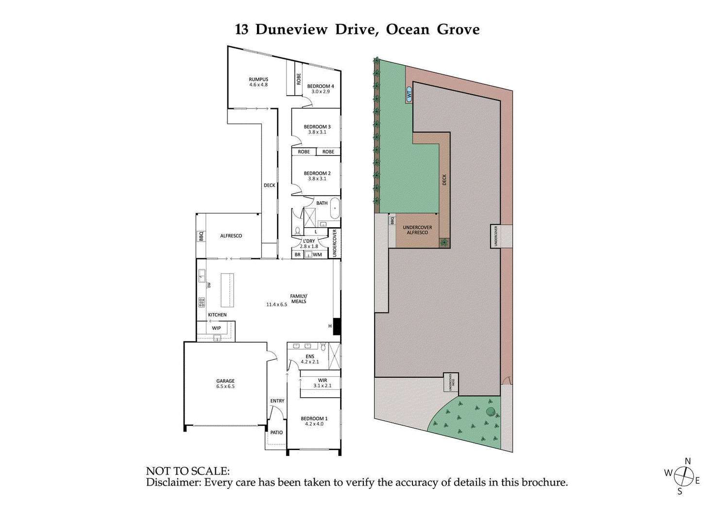 Floorplan of Homely house listing, 13 Duneview Drive, Ocean Grove VIC 3226