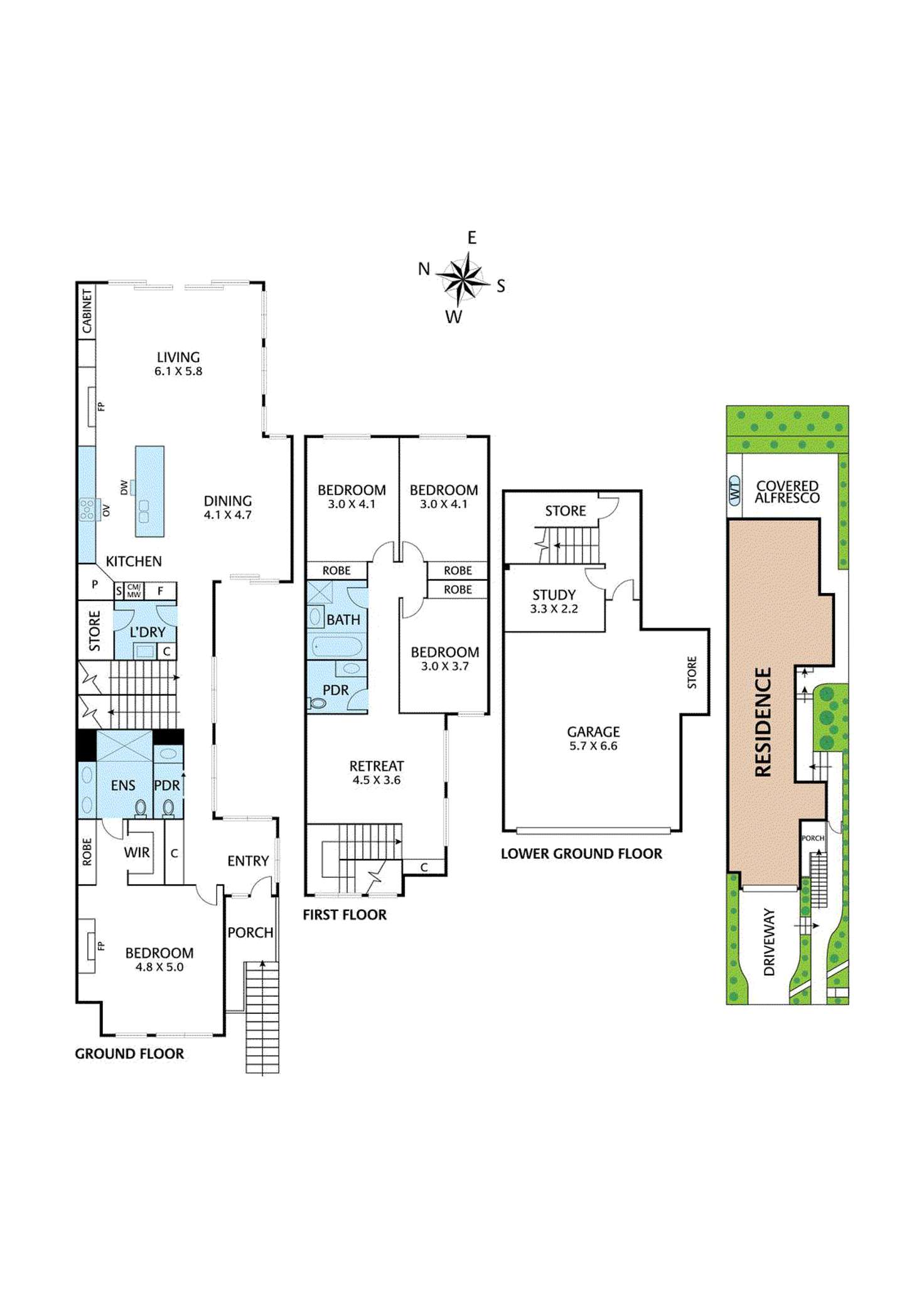 Floorplan of Homely house listing, 53a Dunlavin Road, Mitcham VIC 3132