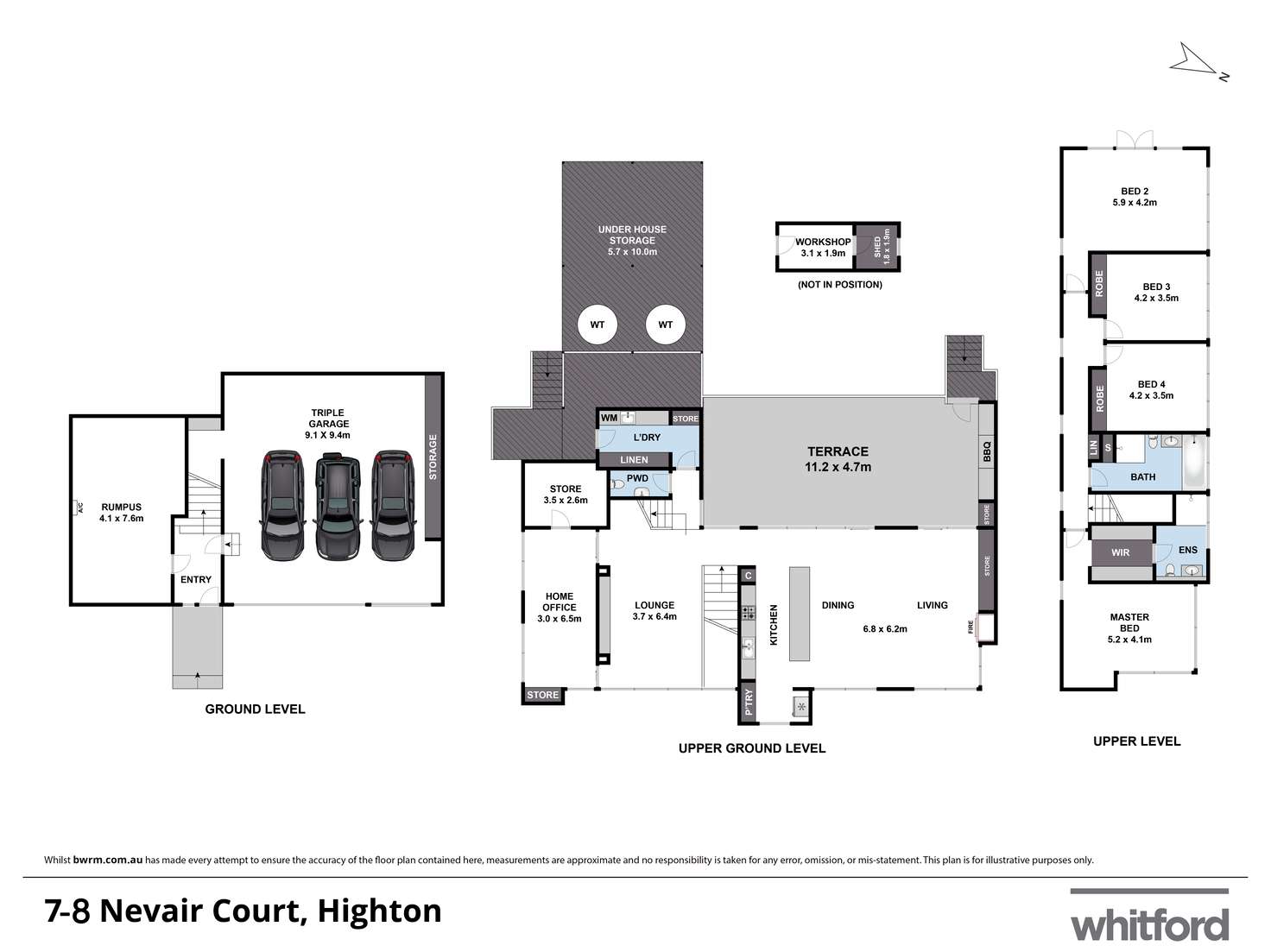 Floorplan of Homely house listing, 7-8 Nevair Court, Highton VIC 3216