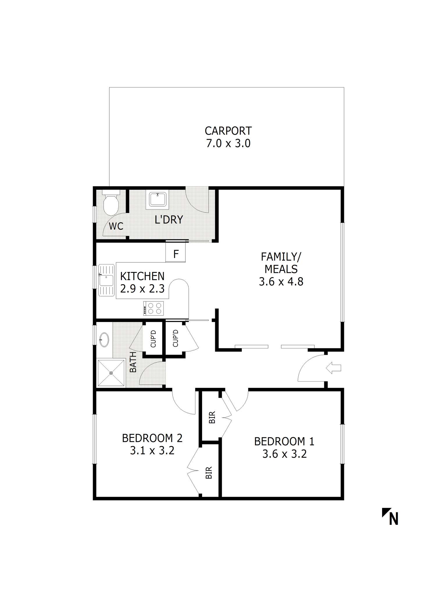 Floorplan of Homely unit listing, 4/5 White Street, Kilmore VIC 3764