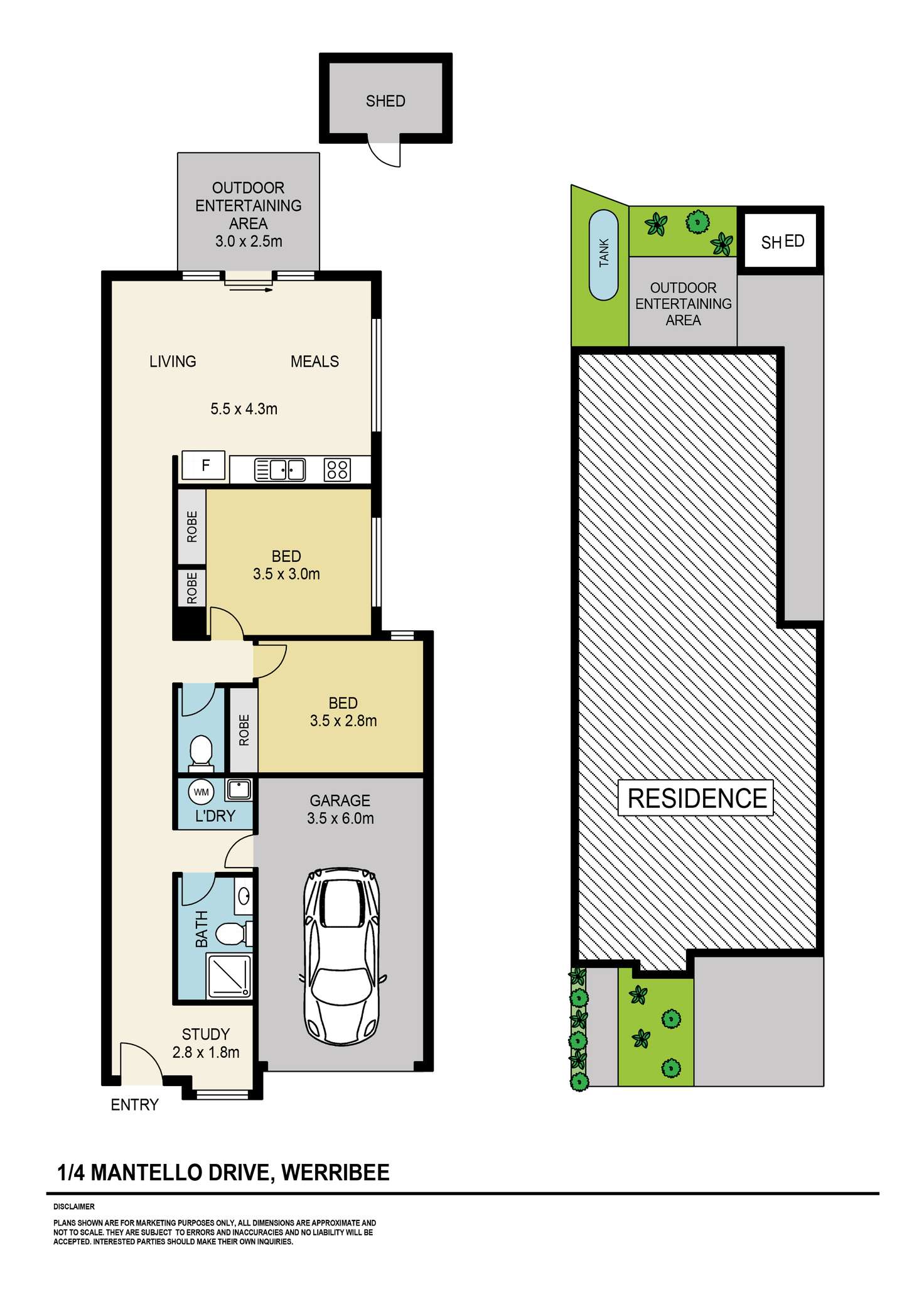 Floorplan of Homely unit listing, 1/4 Mantello Drive, Werribee VIC 3030