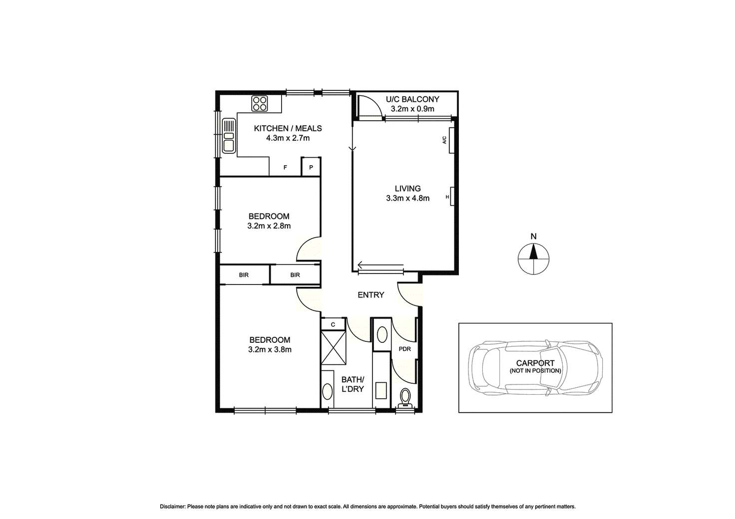 Floorplan of Homely apartment listing, 12/1015 Glen Huntly Road, Caulfield VIC 3162