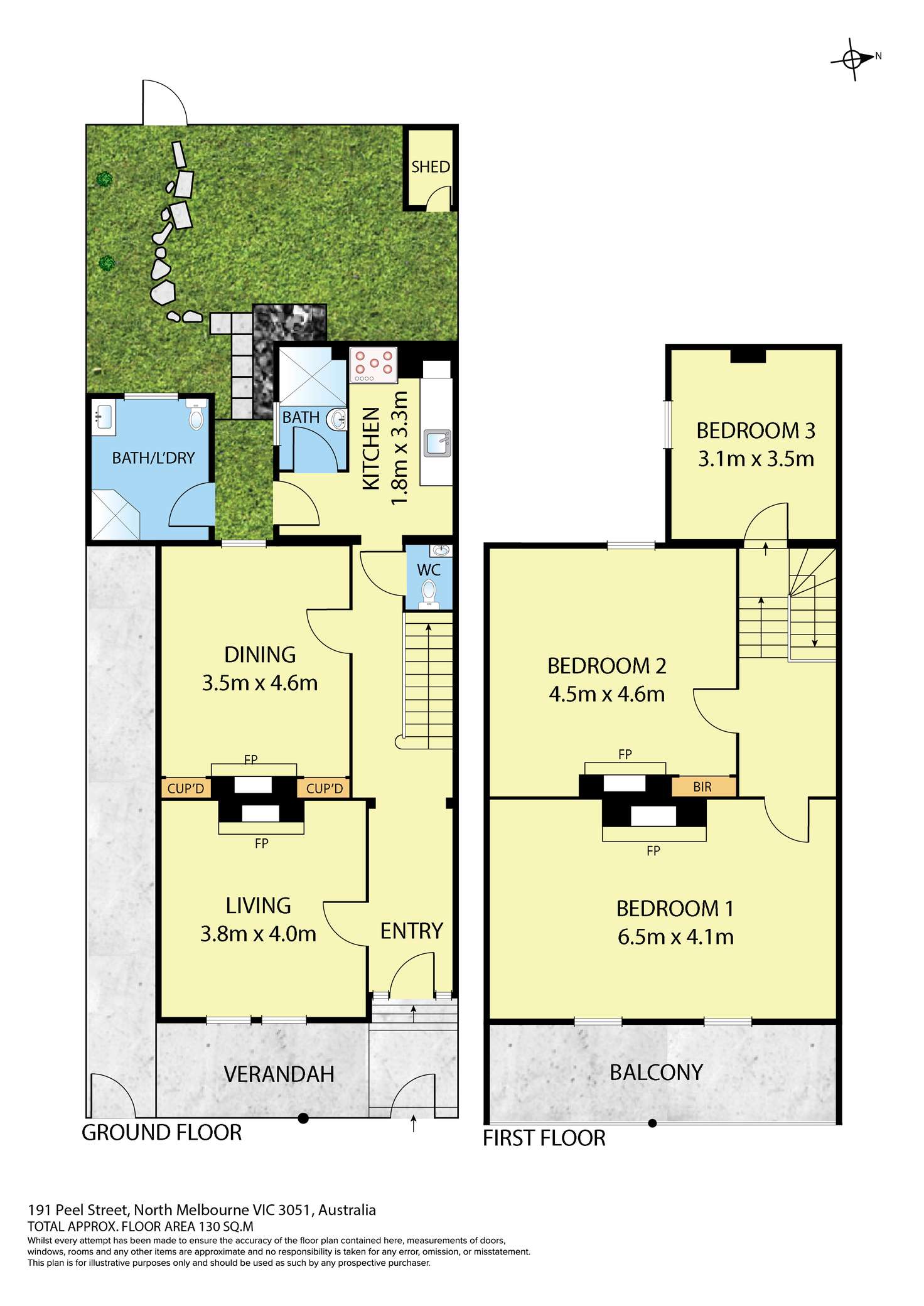 Floorplan of Homely house listing, 191 Peel Street, North Melbourne VIC 3051