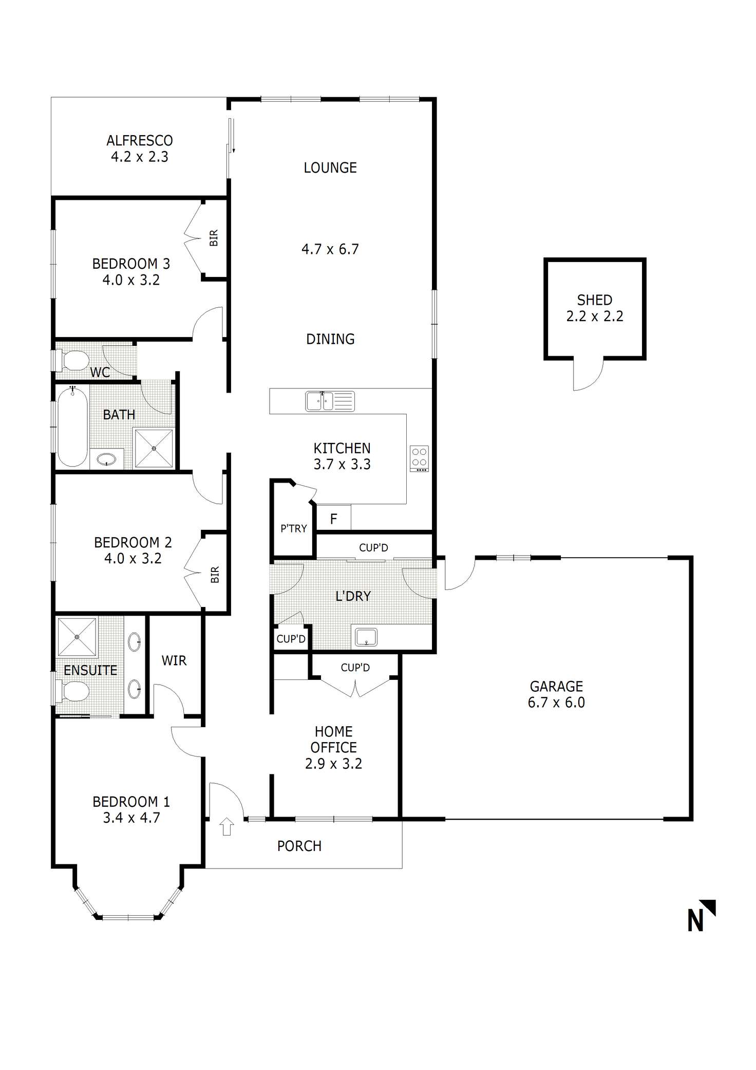 Floorplan of Homely house listing, 53 Rupert Street, Broadford VIC 3658