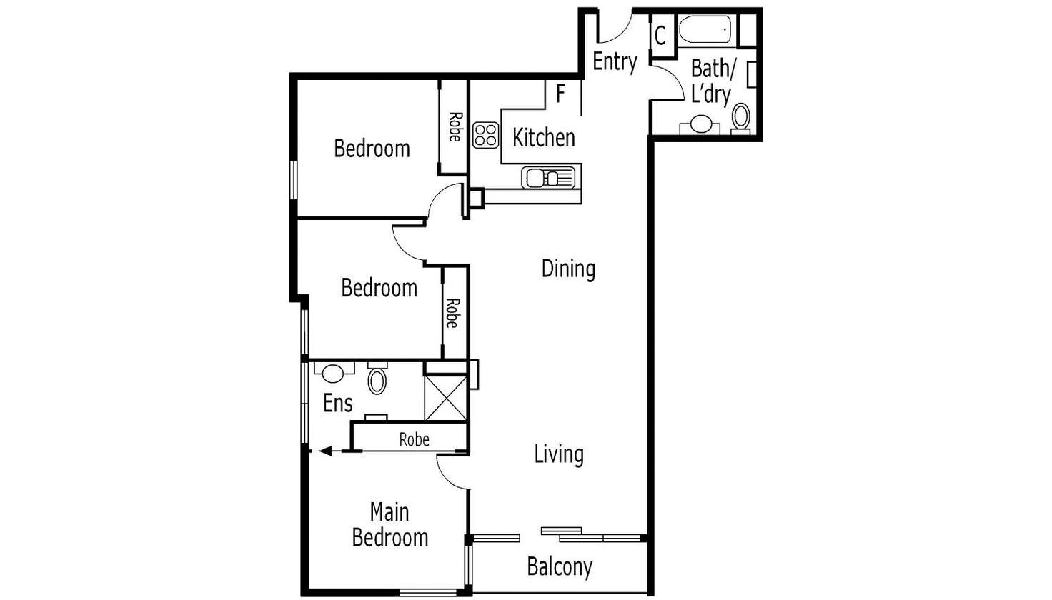 Floorplan of Homely apartment listing, 1508/163 City Road Road, Southbank VIC 3006