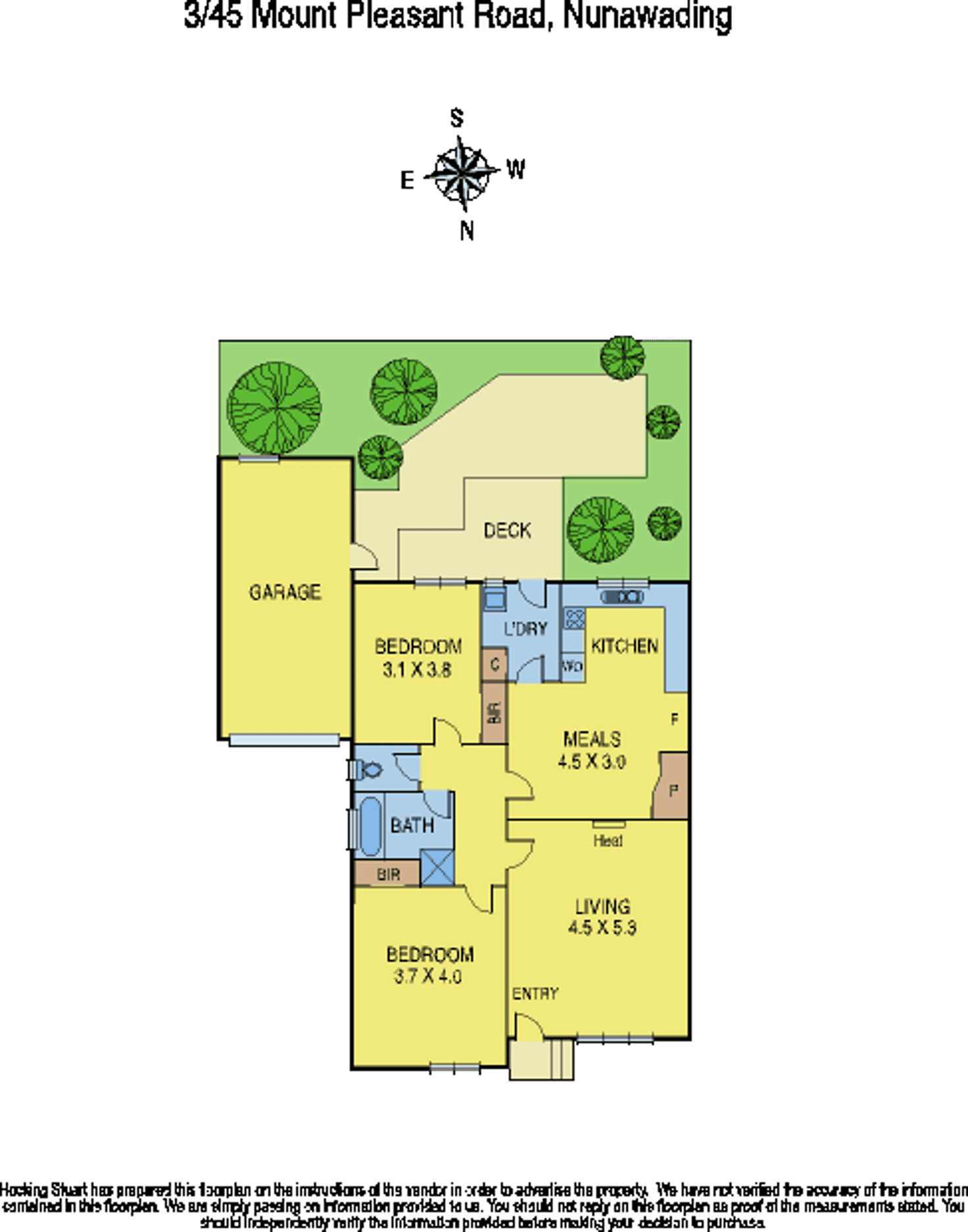 Floorplan of Homely unit listing, 3/45 Mt Pleasant Road, Nunawading VIC 3131