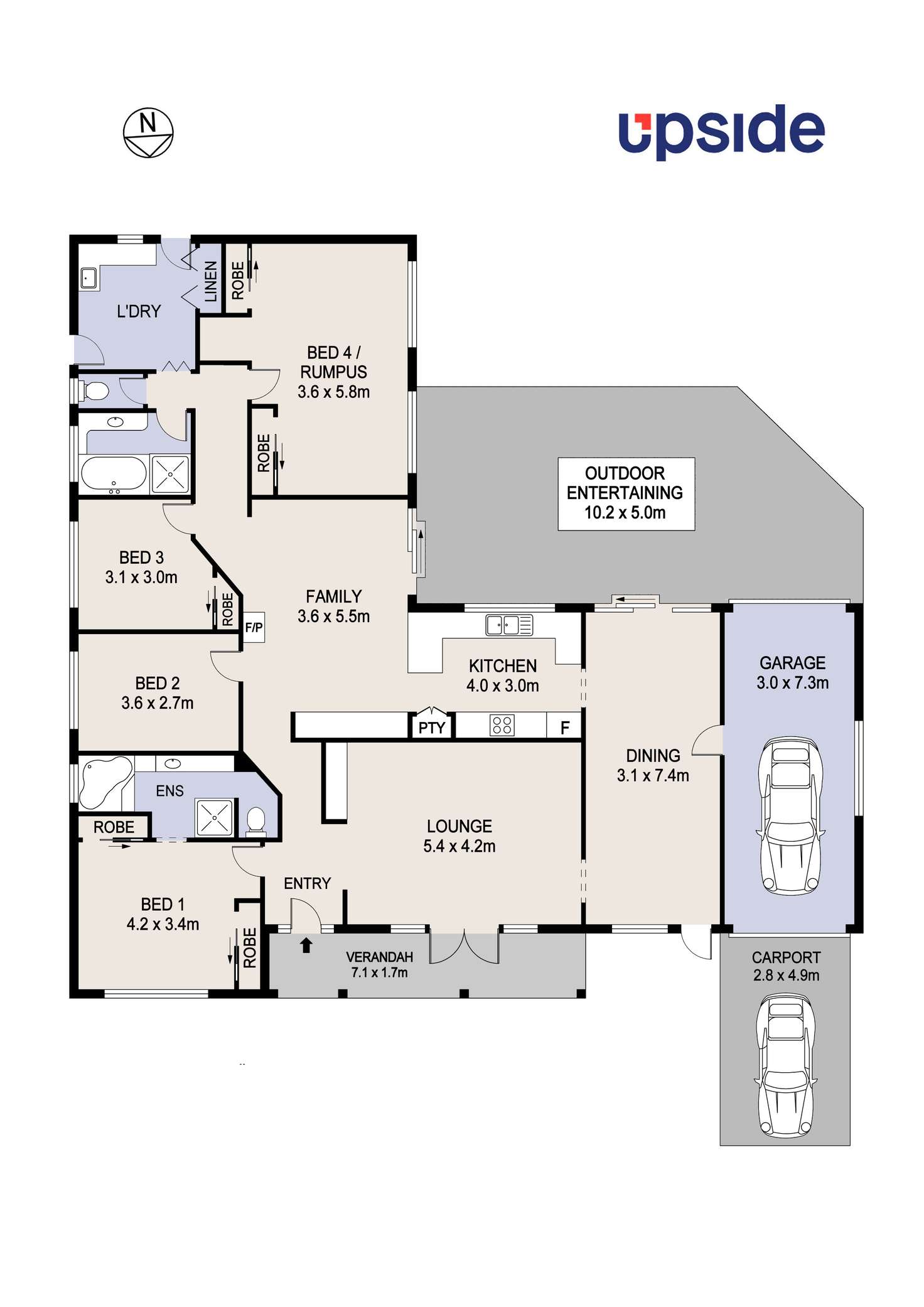 Floorplan of Homely house listing, 46 Verbena Avenue, Port Macquarie NSW 2444