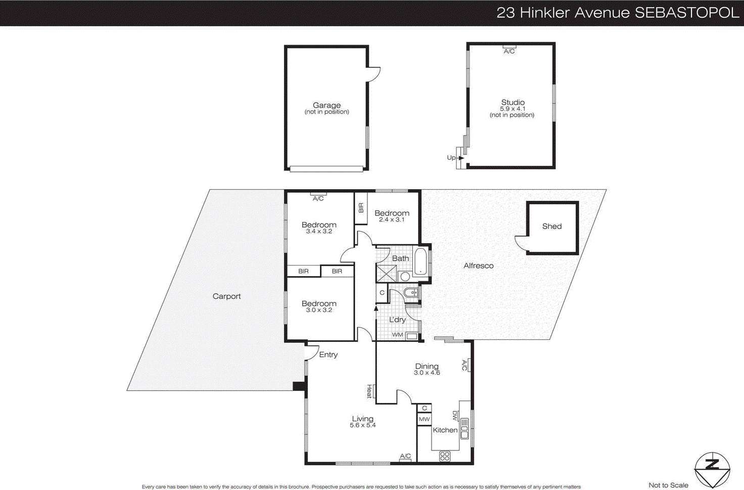 Floorplan of Homely house listing, 23 Hinkler Avenue, Sebastopol VIC 3356