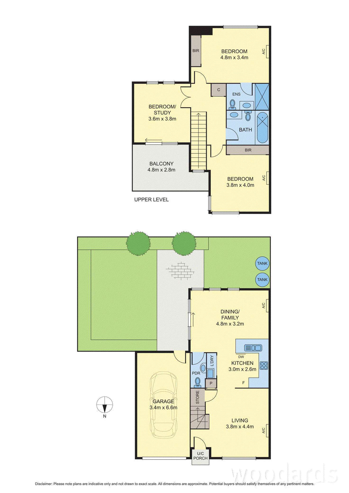 Floorplan of Homely townhouse listing, 2/15-17 View Road, Bayswater VIC 3153