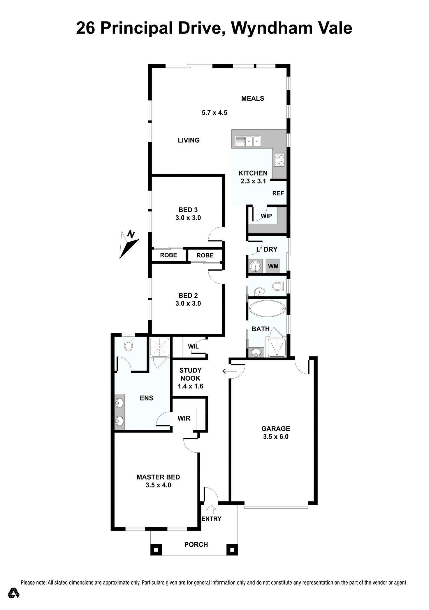 Floorplan of Homely house listing, 26 principal Drive, Wyndham Vale VIC 3024