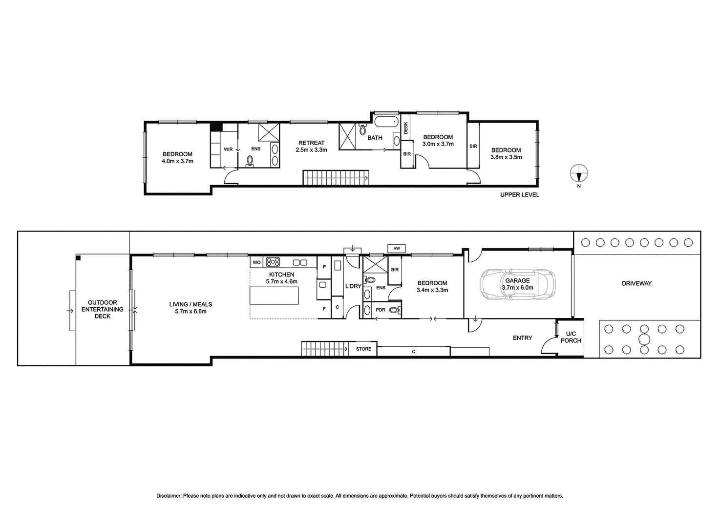 Floorplan of Homely townhouse listing, 6a Gilmour Road, Bentleigh VIC 3204