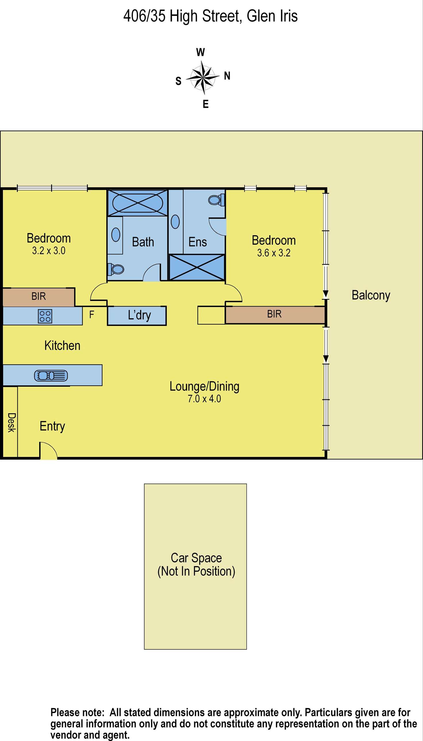 Floorplan of Homely apartment listing, 406/43 High Street, Glen Iris VIC 3146