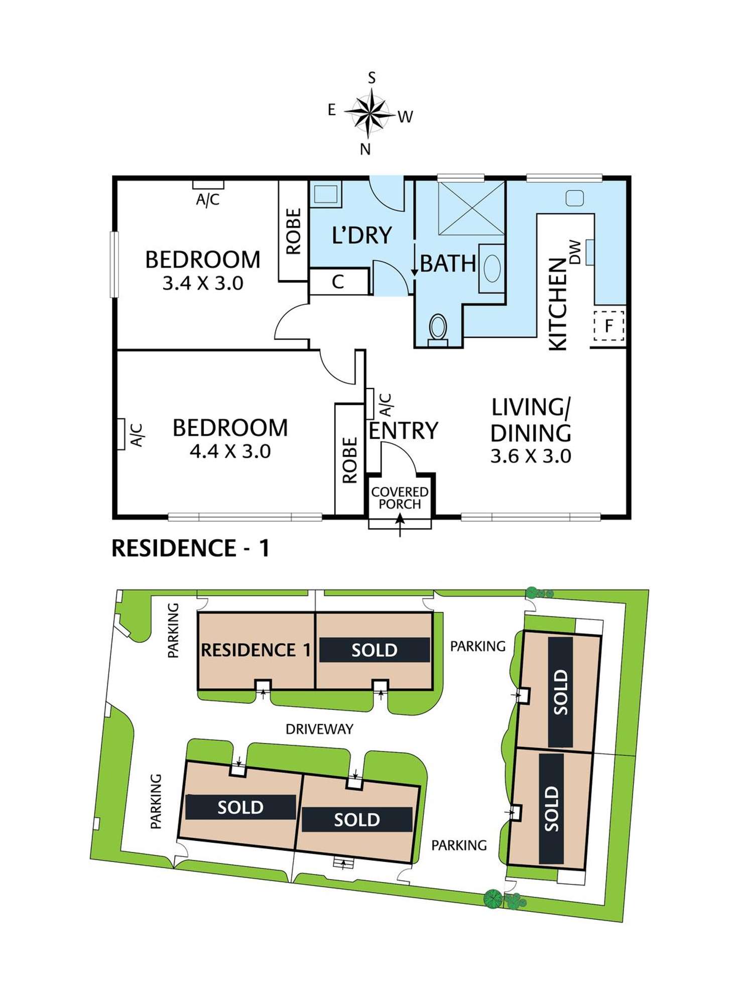 Floorplan of Homely unit listing, 1/8 Grigg Avenue, Vermont VIC 3133