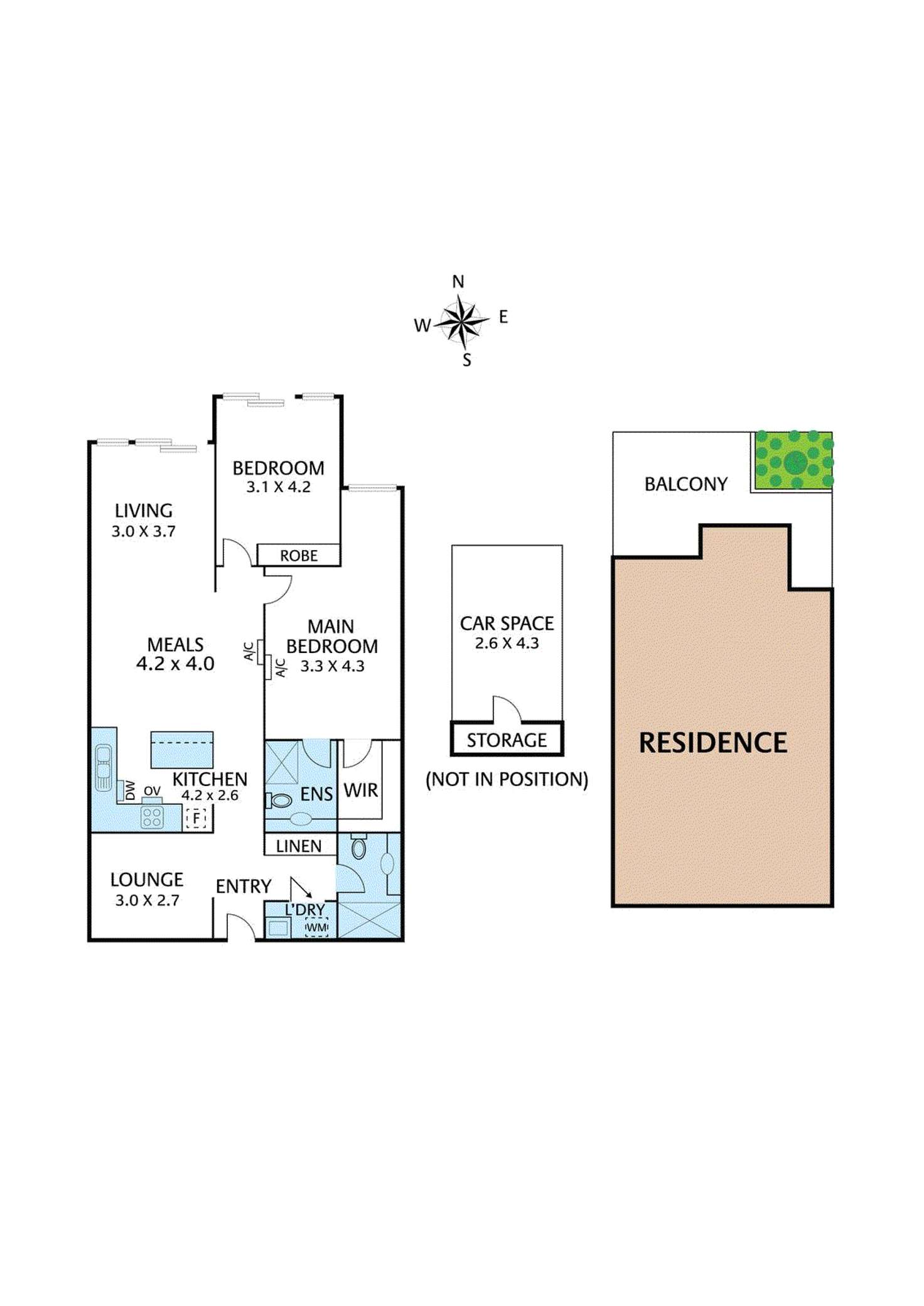 Floorplan of Homely apartment listing, 10/187 Reynolds Road, Doncaster East VIC 3109