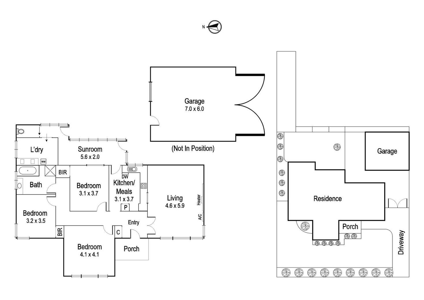 Floorplan of Homely house listing, 102 Perry Street, Fairfield VIC 3078