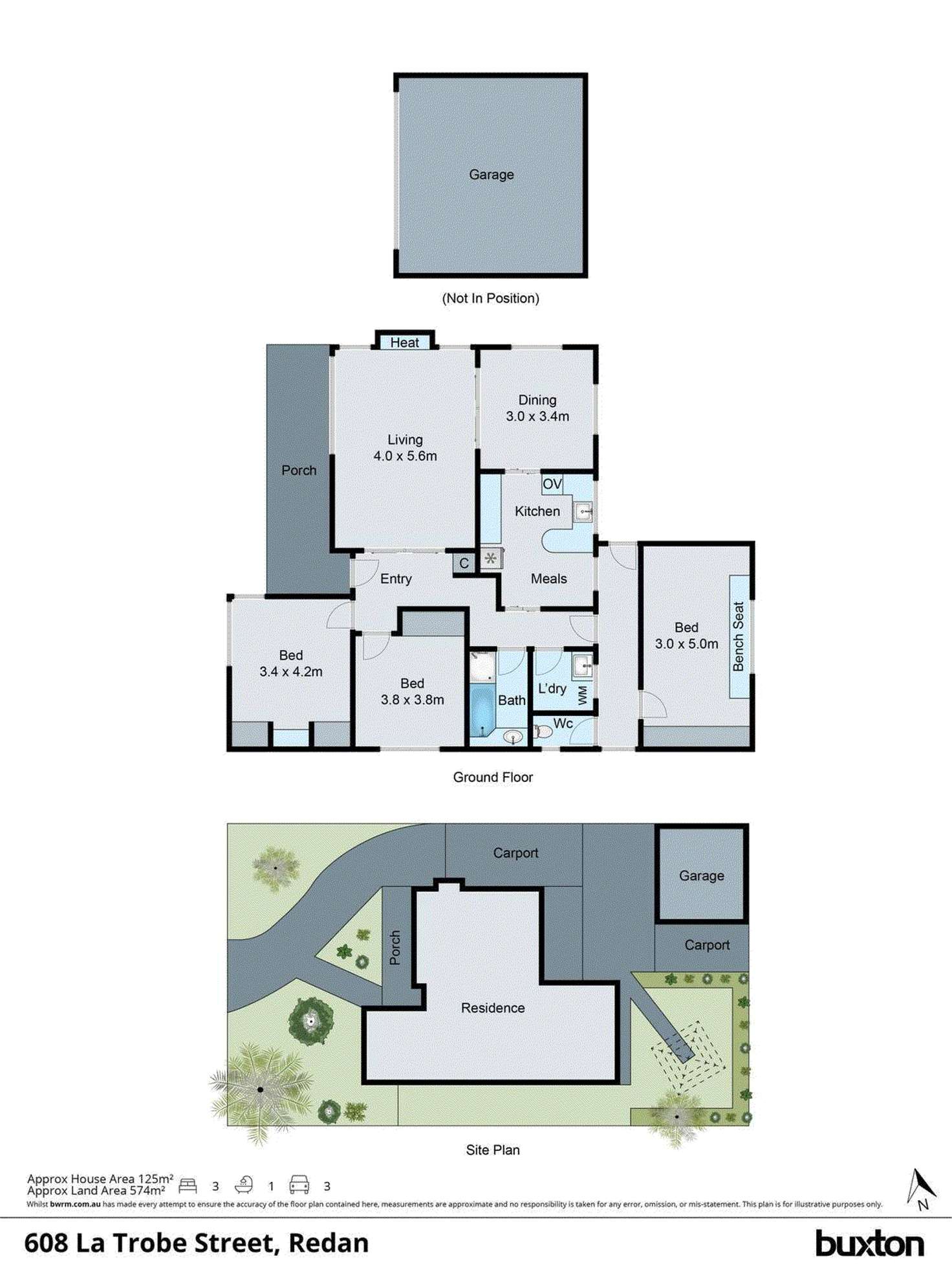 Floorplan of Homely house listing, 608 La Trobe Street, Redan VIC 3350