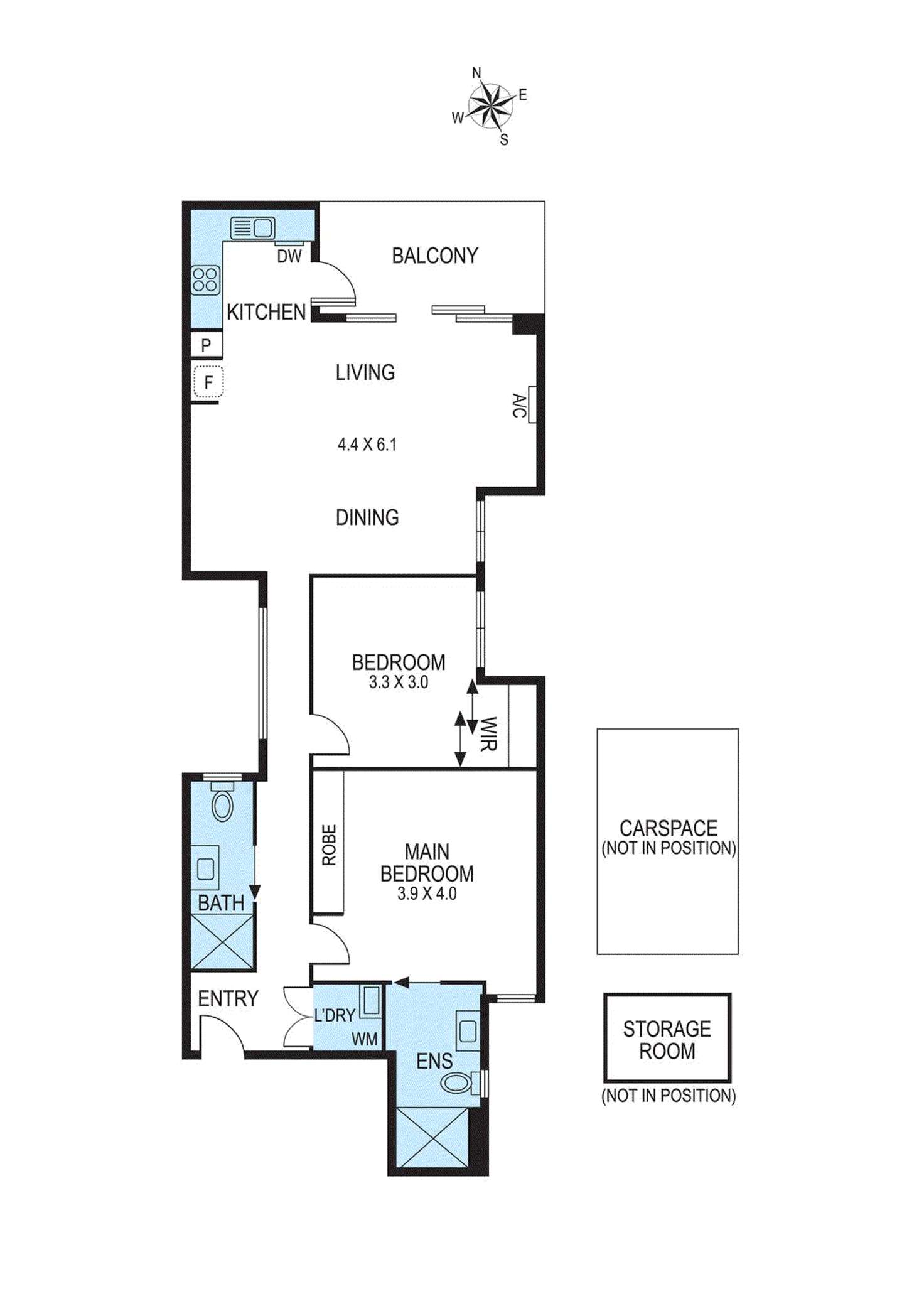 Floorplan of Homely apartment listing, 2/625 Glen Huntly Road, Caulfield VIC 3162