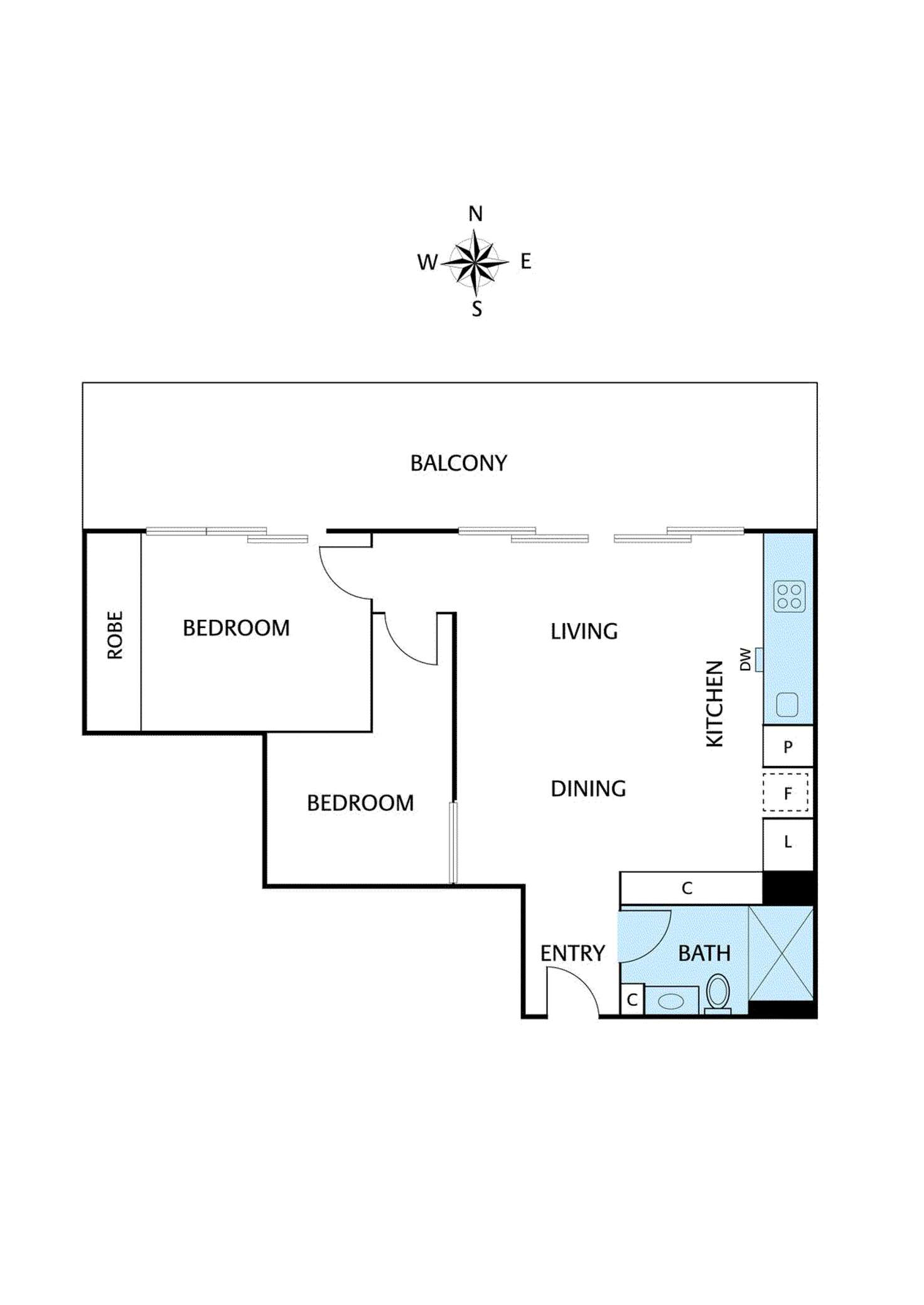 Floorplan of Homely apartment listing, 503/188 Whitehorse Road, Balwyn VIC 3103