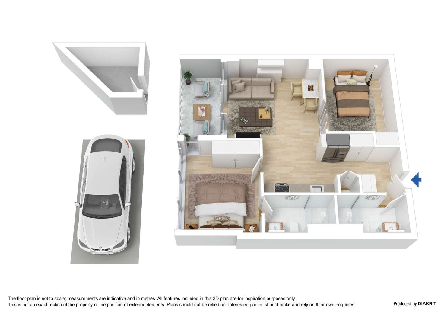 Floorplan of Homely apartment listing, 4515/220 Spencer Street, Melbourne VIC 3000