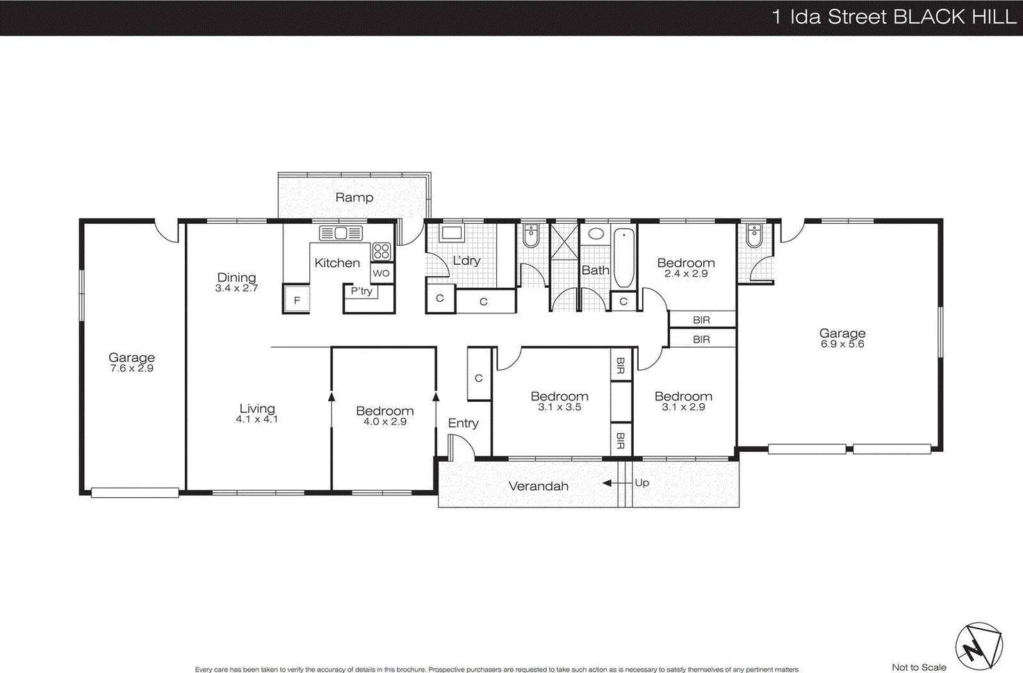 Floorplan of Homely house listing, 1 Ida Street, Black Hill VIC 3350