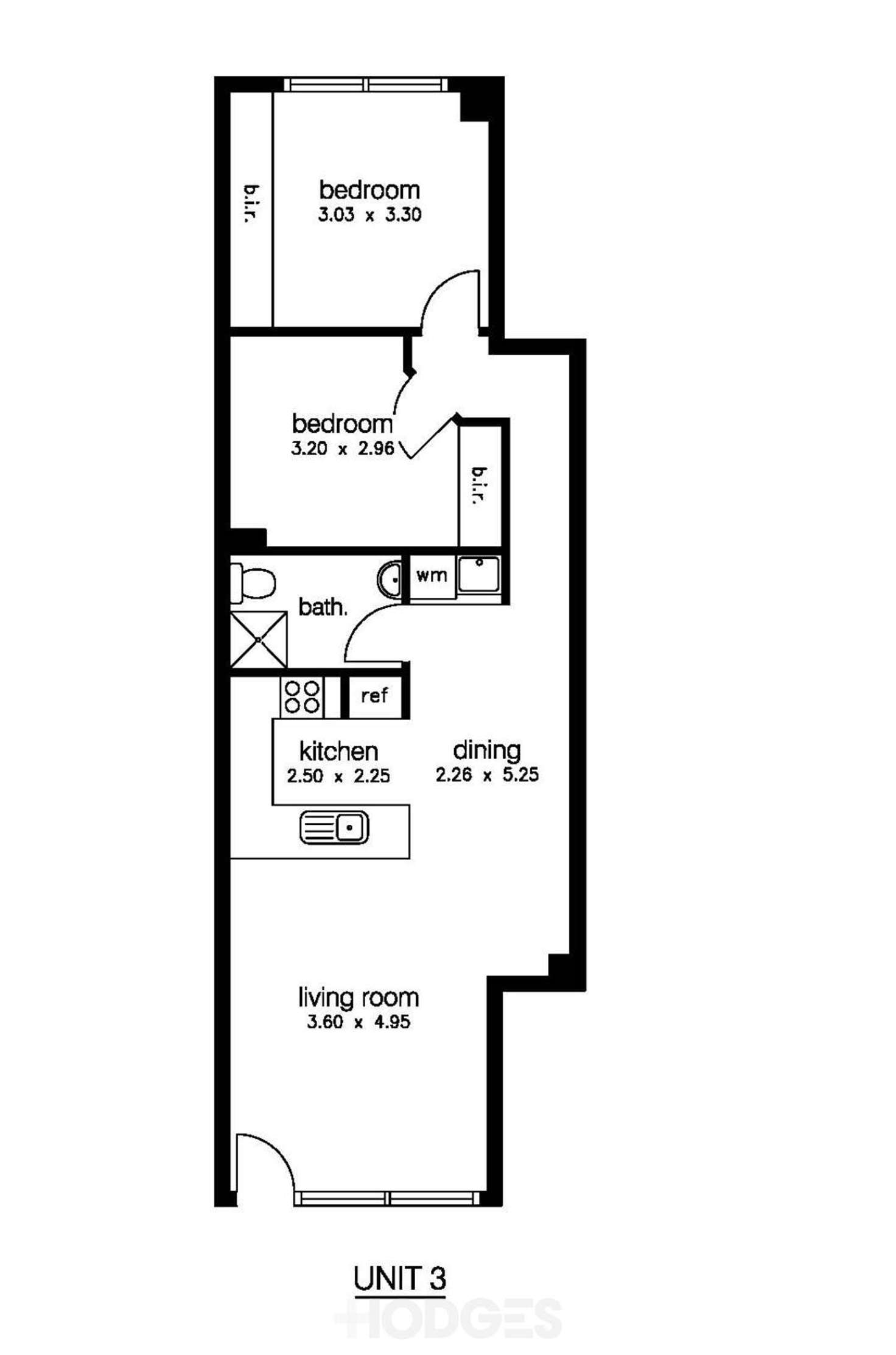 Floorplan of Homely apartment listing, 3/8-18 Whitehall Street, Footscray VIC 3011