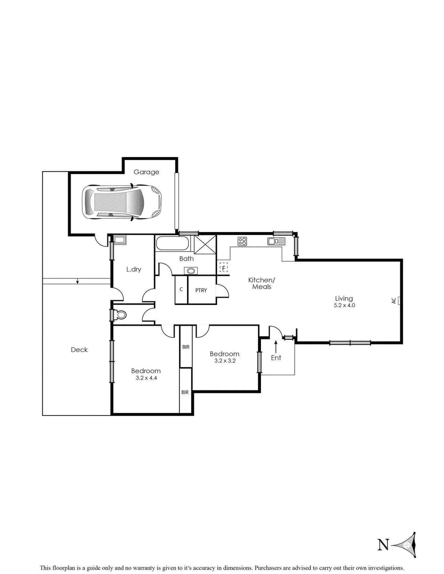 Floorplan of Homely townhouse listing, 3/200 Bluff Road, Sandringham VIC 3191
