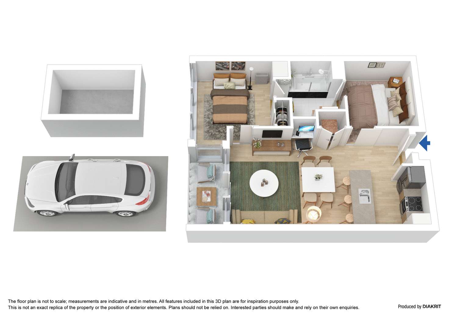 Floorplan of Homely apartment listing, 2004A/8 Franklin Street, Melbourne VIC 3000