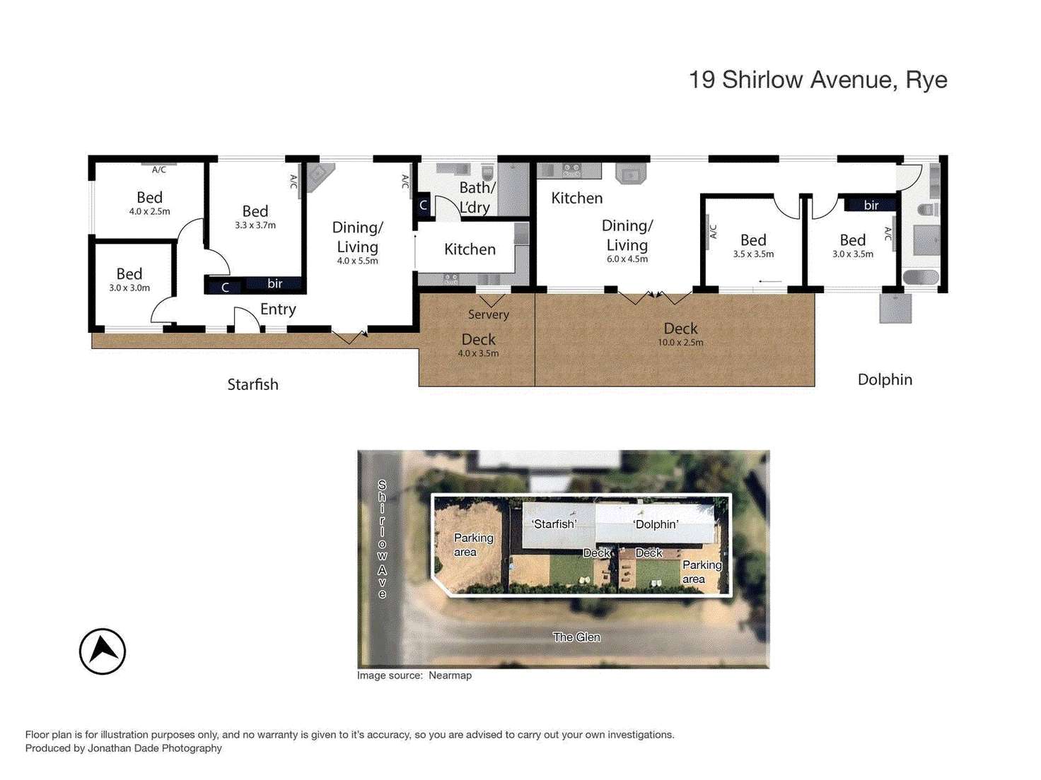 Floorplan of Homely house listing, 19 Shirlow Avenue, Rye VIC 3941