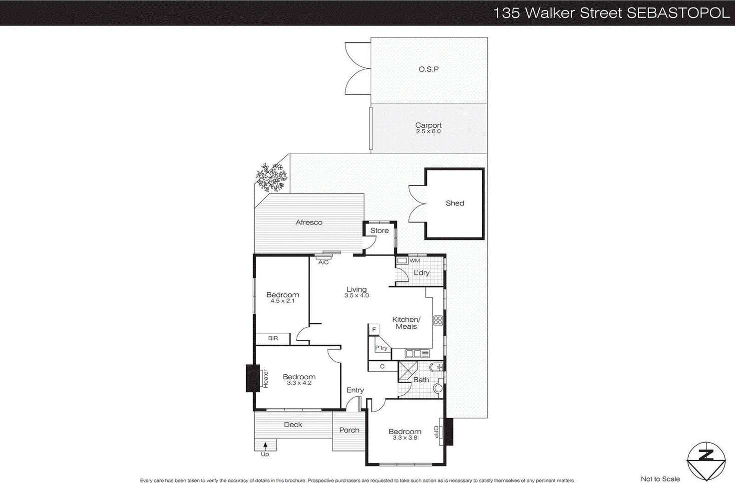 Floorplan of Homely house listing, 135 Walker Street, Sebastopol VIC 3356