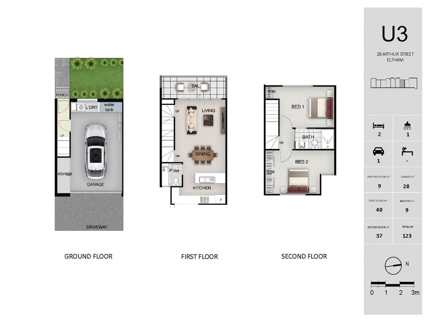 Floorplan of Homely house listing, 28 Arthur Street, Eltham VIC 3095