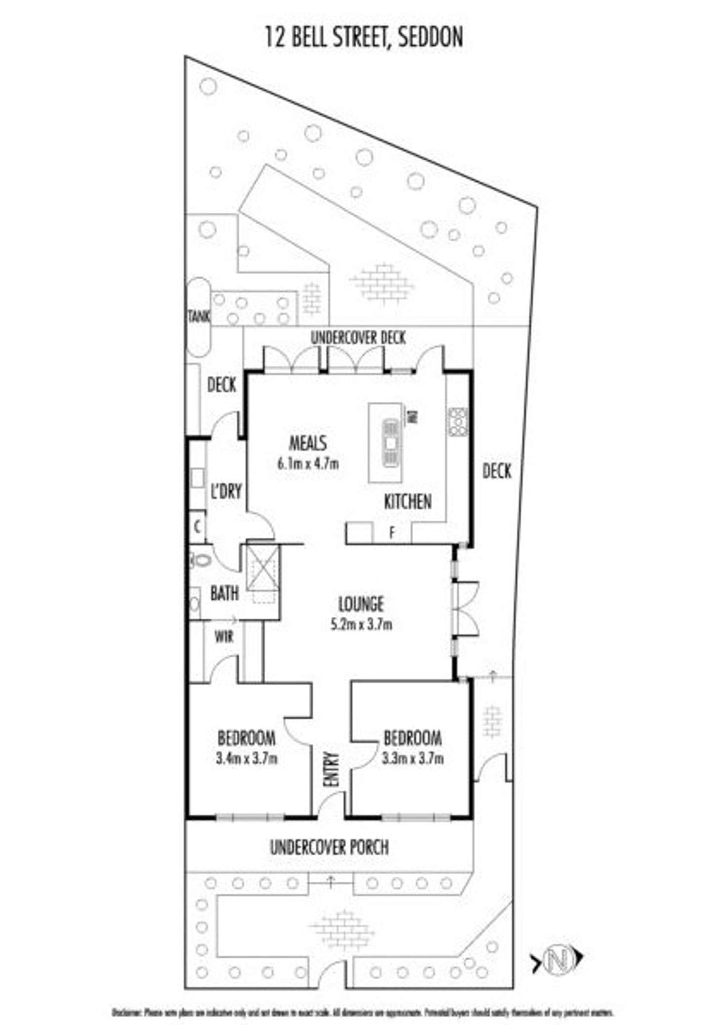 Floorplan of Homely house listing, 12 Bell Street, Seddon VIC 3011