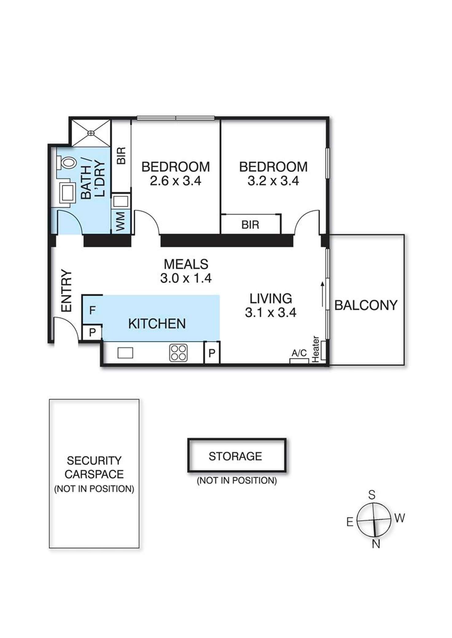 Floorplan of Homely apartment listing, 413/14-20 Nicholson Street, Coburg VIC 3058