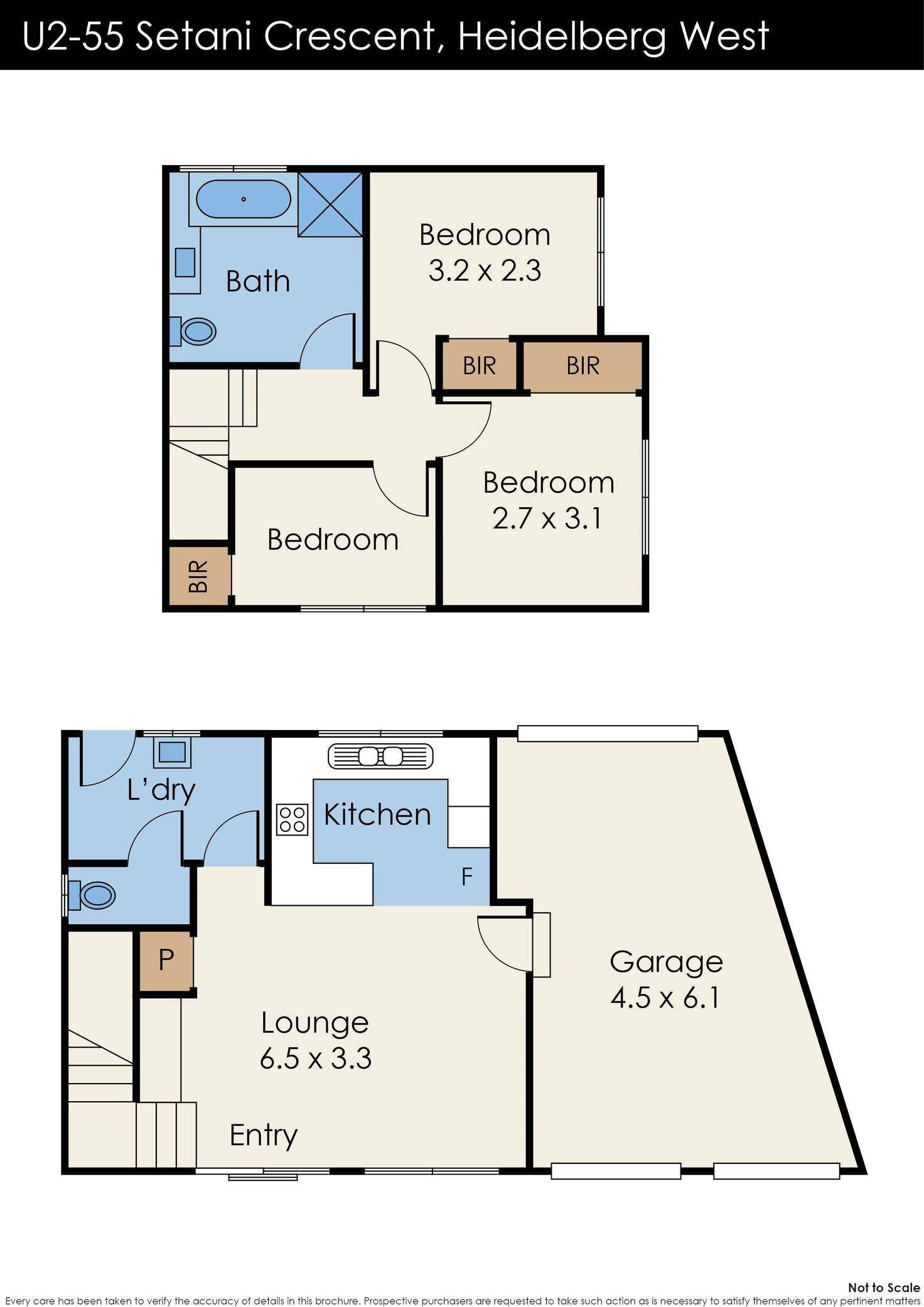 Floorplan of Homely townhouse listing, 2/55 Setani Crescent, Heidelberg West VIC 3081
