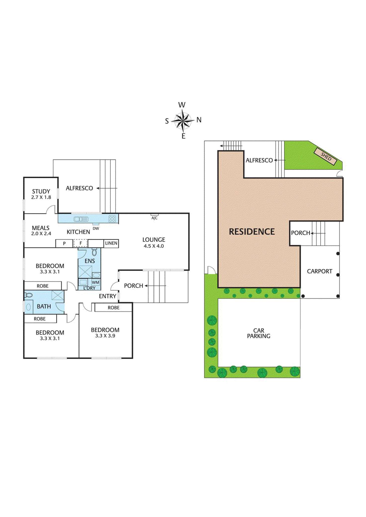 Floorplan of Homely unit listing, 1/8 Jackson Street, Forest Hill VIC 3131