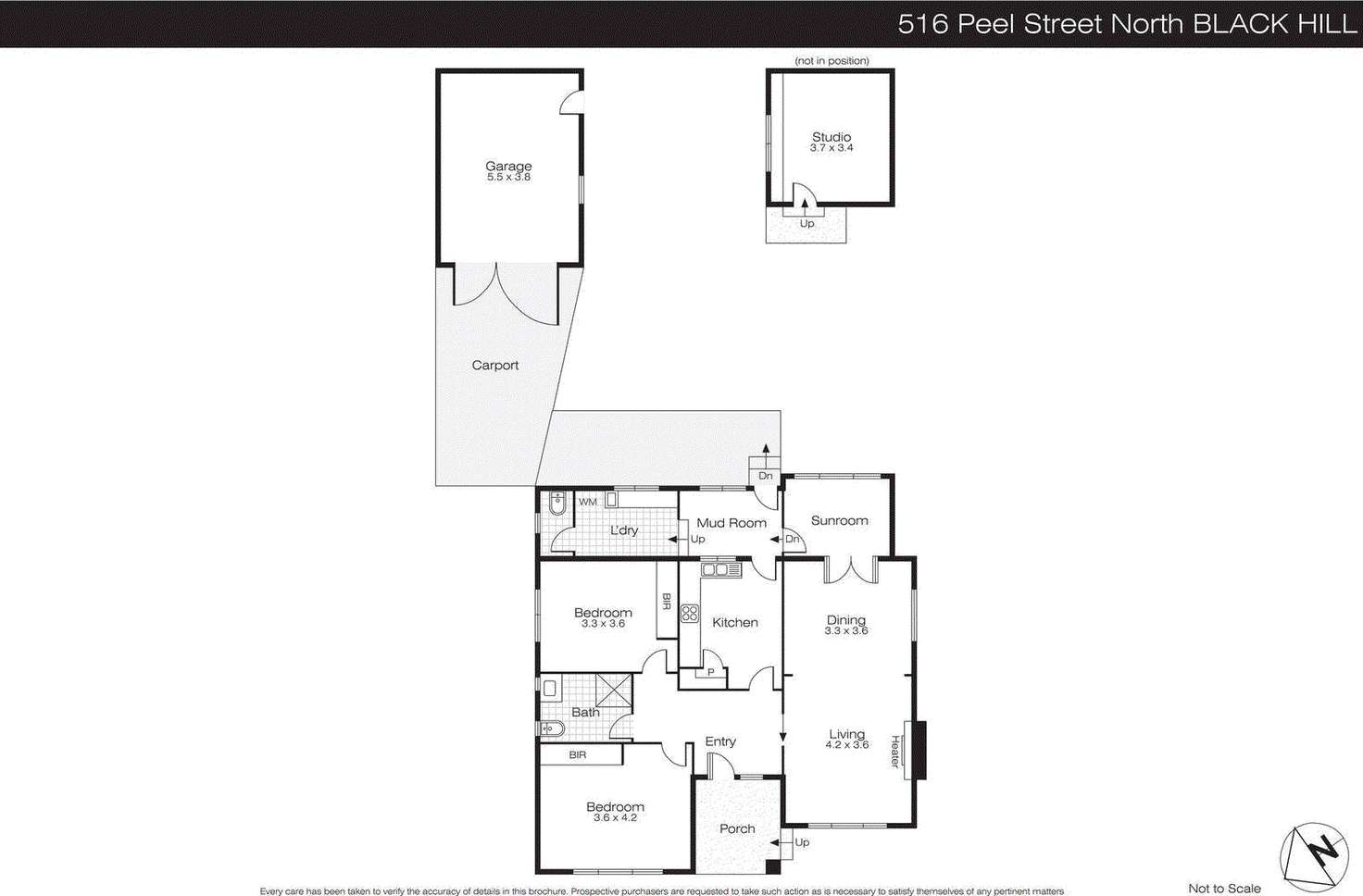 Floorplan of Homely house listing, 516 Peel Street, Black Hill VIC 3350
