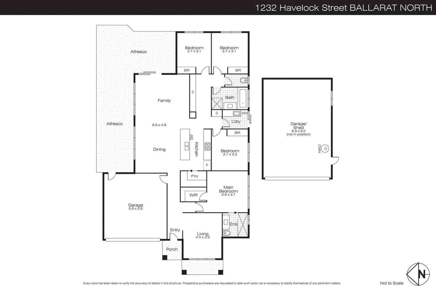 Floorplan of Homely house listing, 1232 Havelock Street, Ballarat North VIC 3350