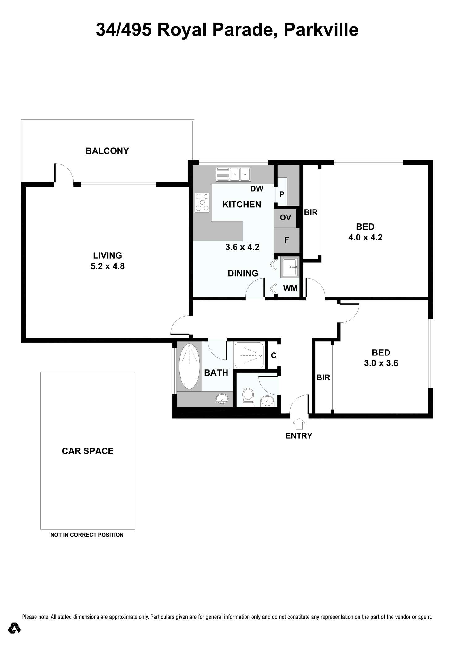 Floorplan of Homely apartment listing, 34/495 Royal Parade, Parkville VIC 3052