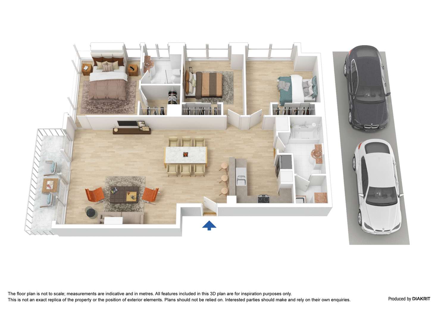 Floorplan of Homely apartment listing, 141/100 Kavanagh Street, Southbank VIC 3006