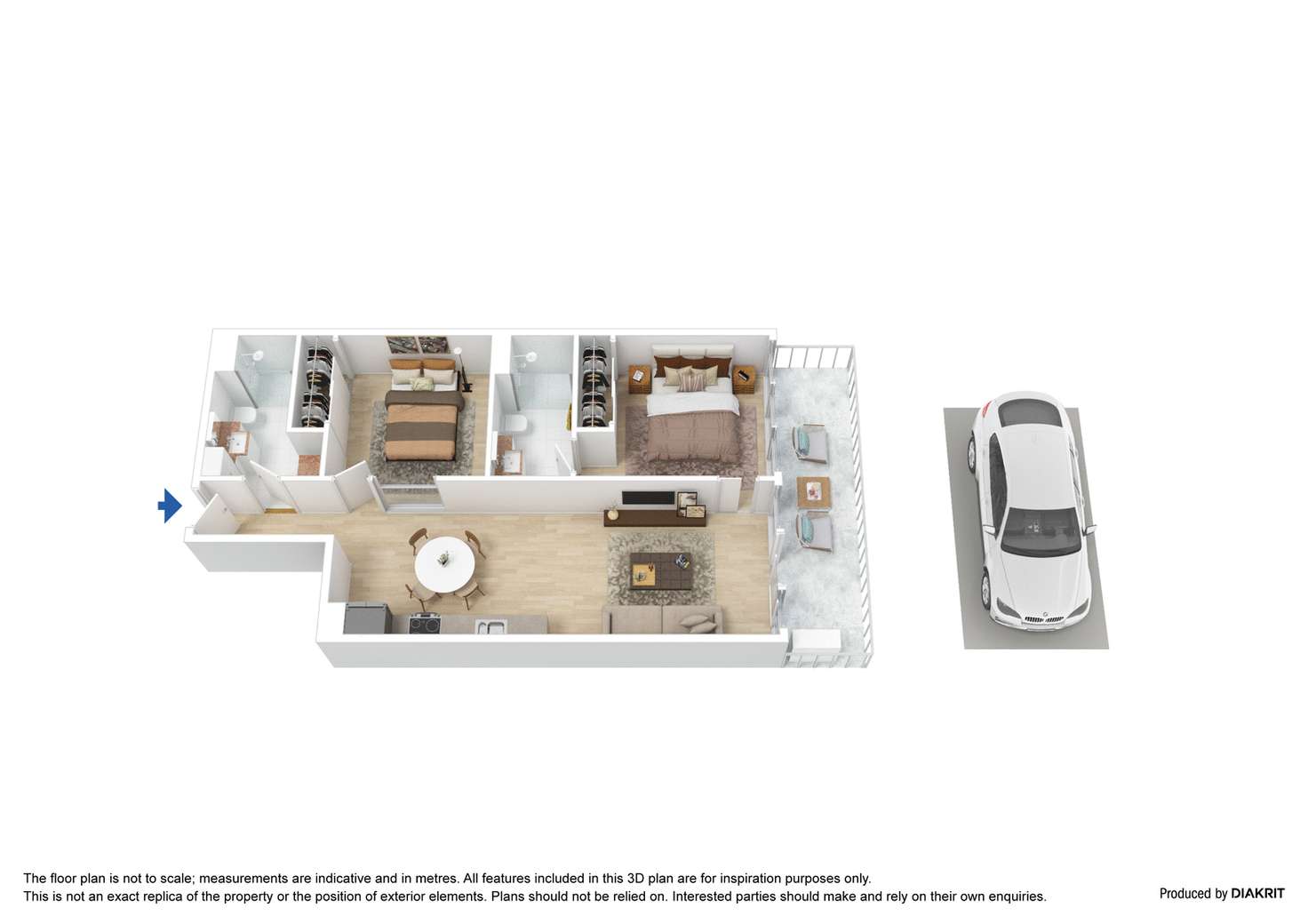 Floorplan of Homely apartment listing, 1509/118 Kavanagh Street, Southbank VIC 3006