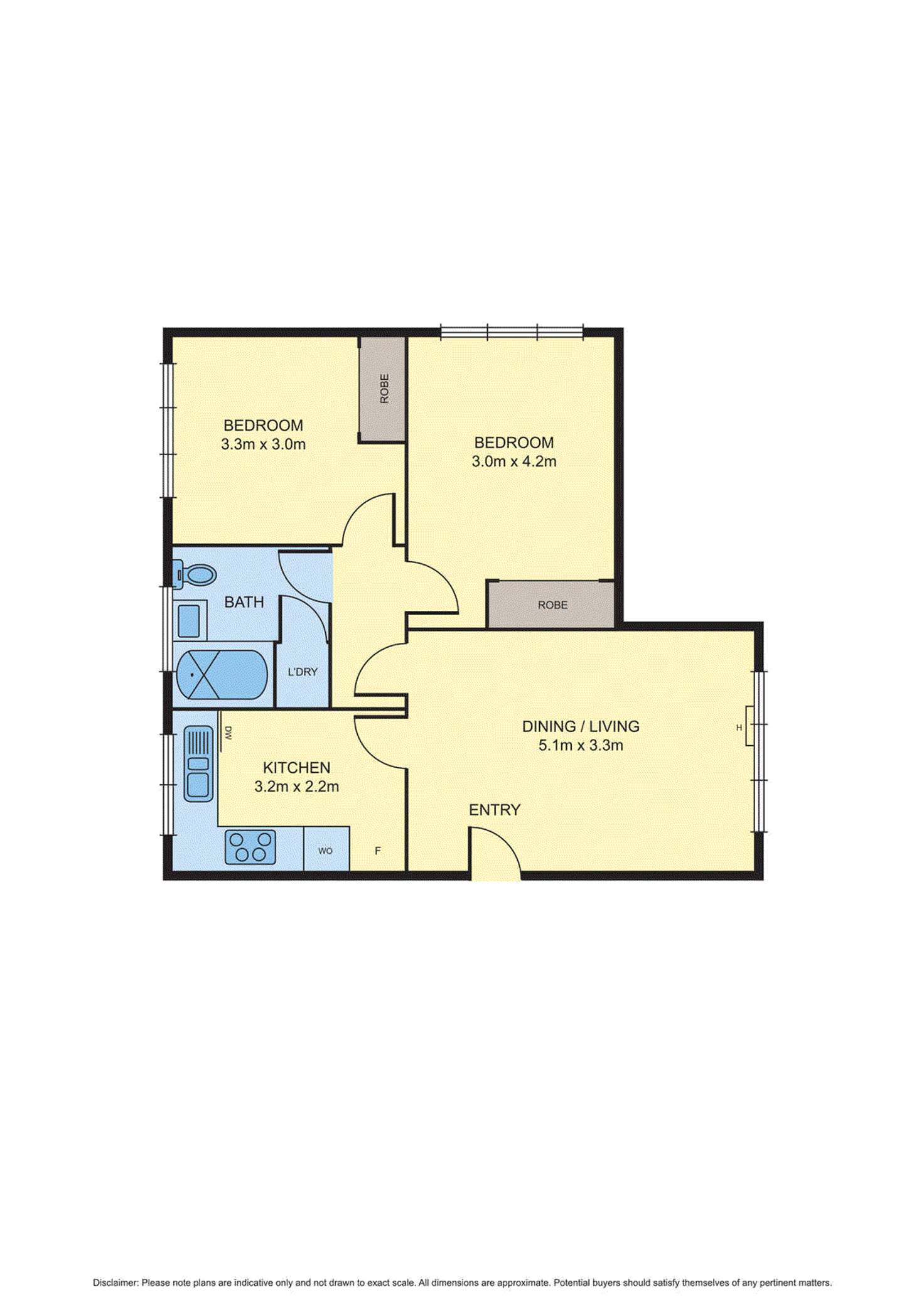 Floorplan of Homely apartment listing, 1/101 Smith Street, Thornbury VIC 3071