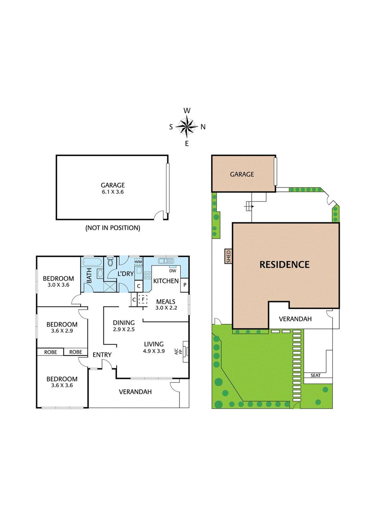 Floorplan of Homely unit listing, 1/28 Walwa Street, Mitcham VIC 3132