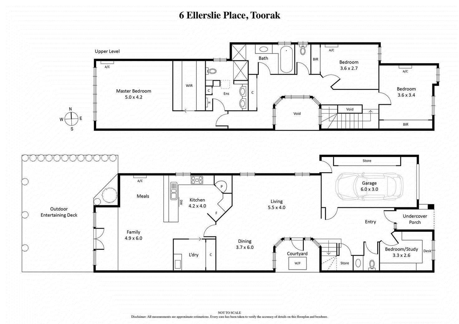 Floorplan of Homely house listing, 6 Ellerslie Place, Toorak VIC 3142