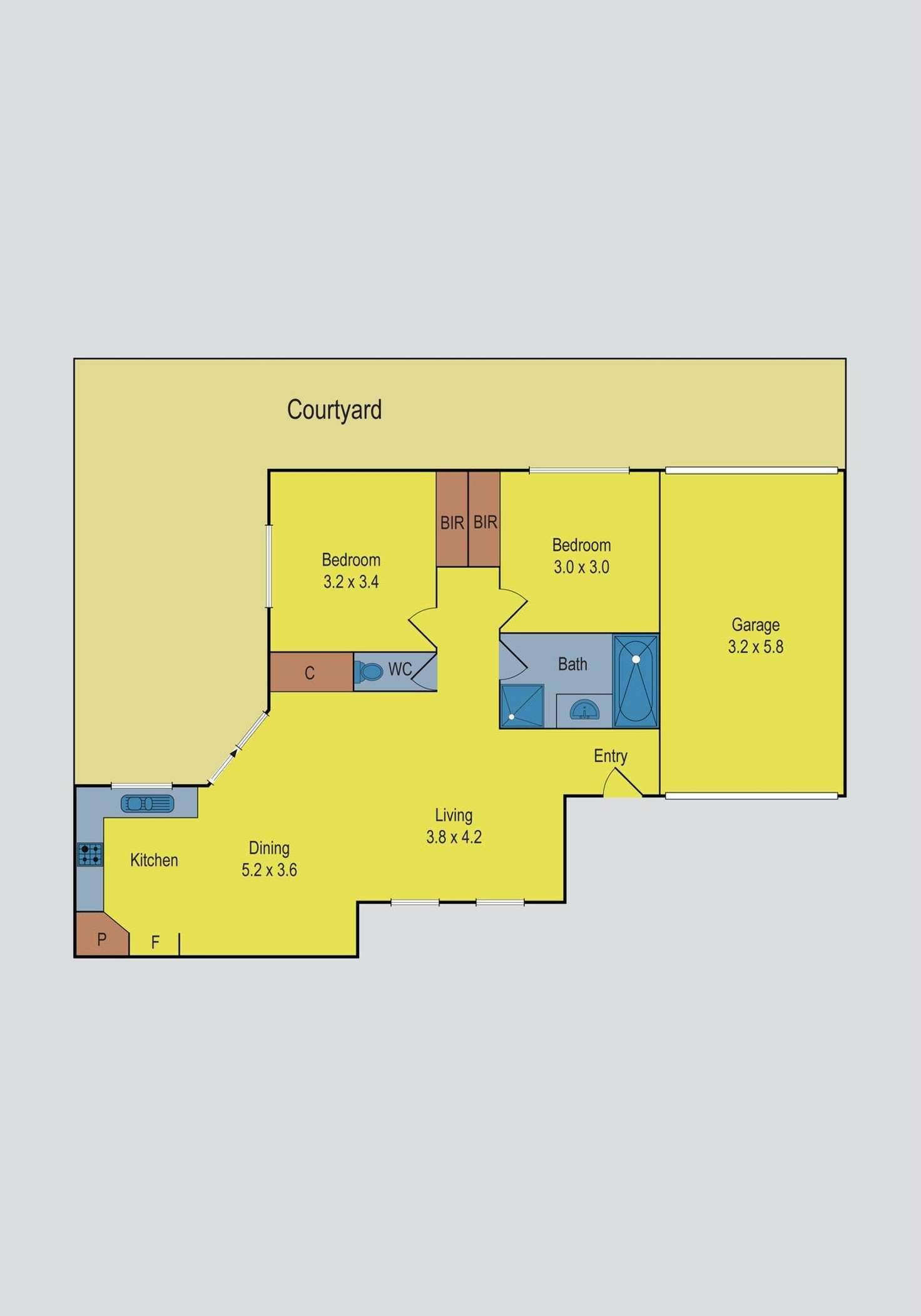 Floorplan of Homely unit listing, 3/53 Riverside Avenue, Avondale Heights VIC 3034