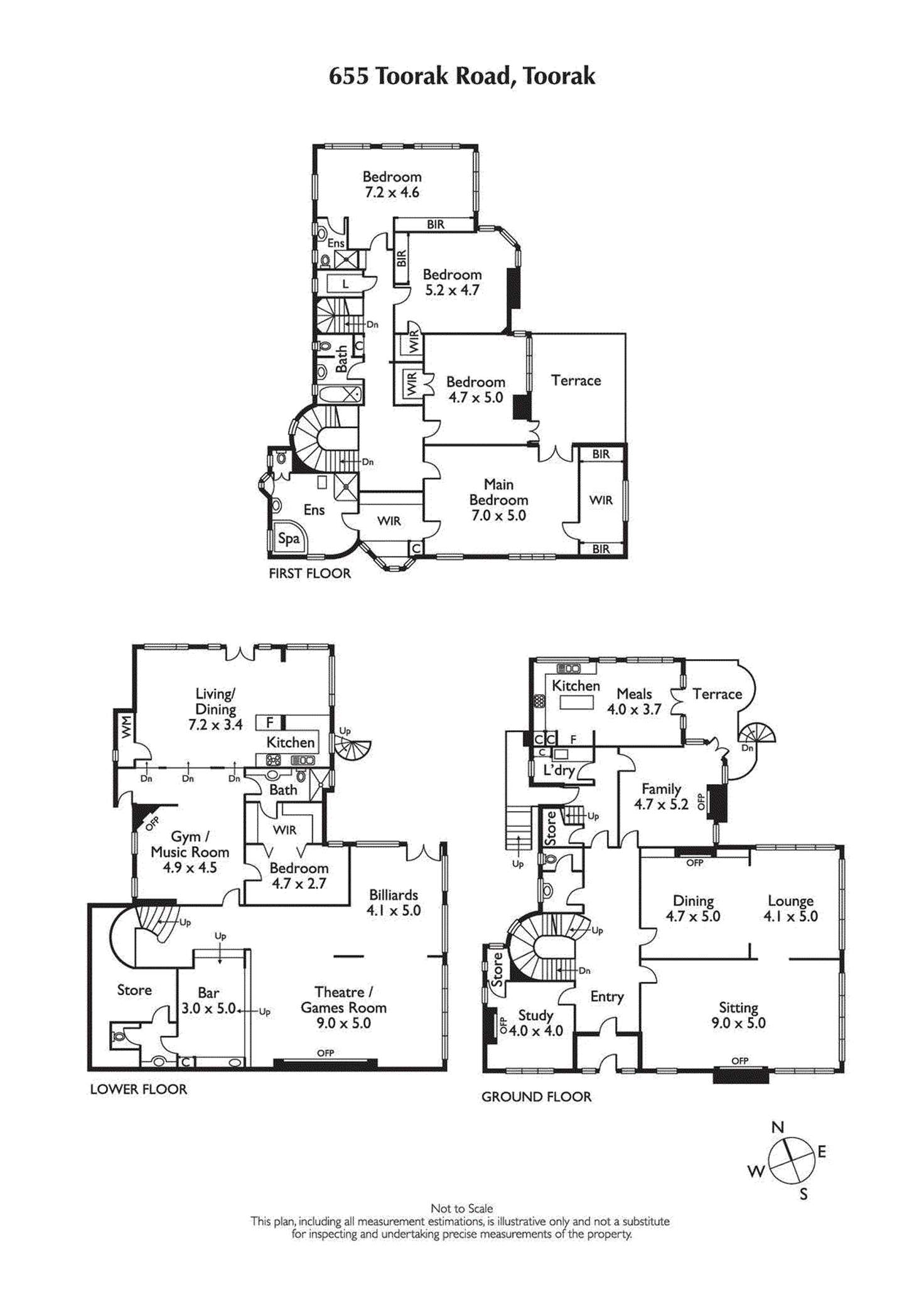 Floorplan of Homely house listing, 655 Toorak Road, Toorak VIC 3142