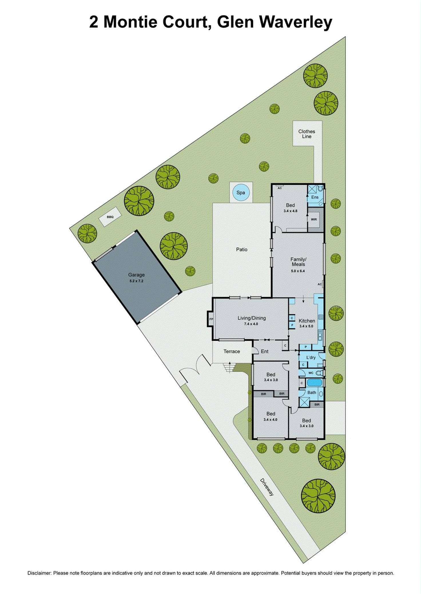 Floorplan of Homely house listing, 2 Montie Court, Glen Waverley VIC 3150