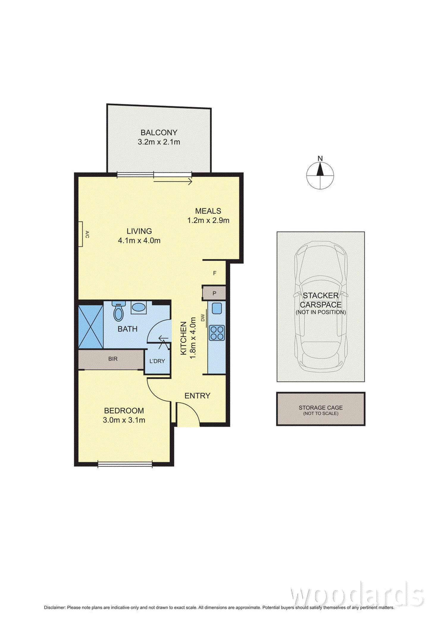 Floorplan of Homely apartment listing, 204/160 Hotham Street, St Kilda East VIC 3183