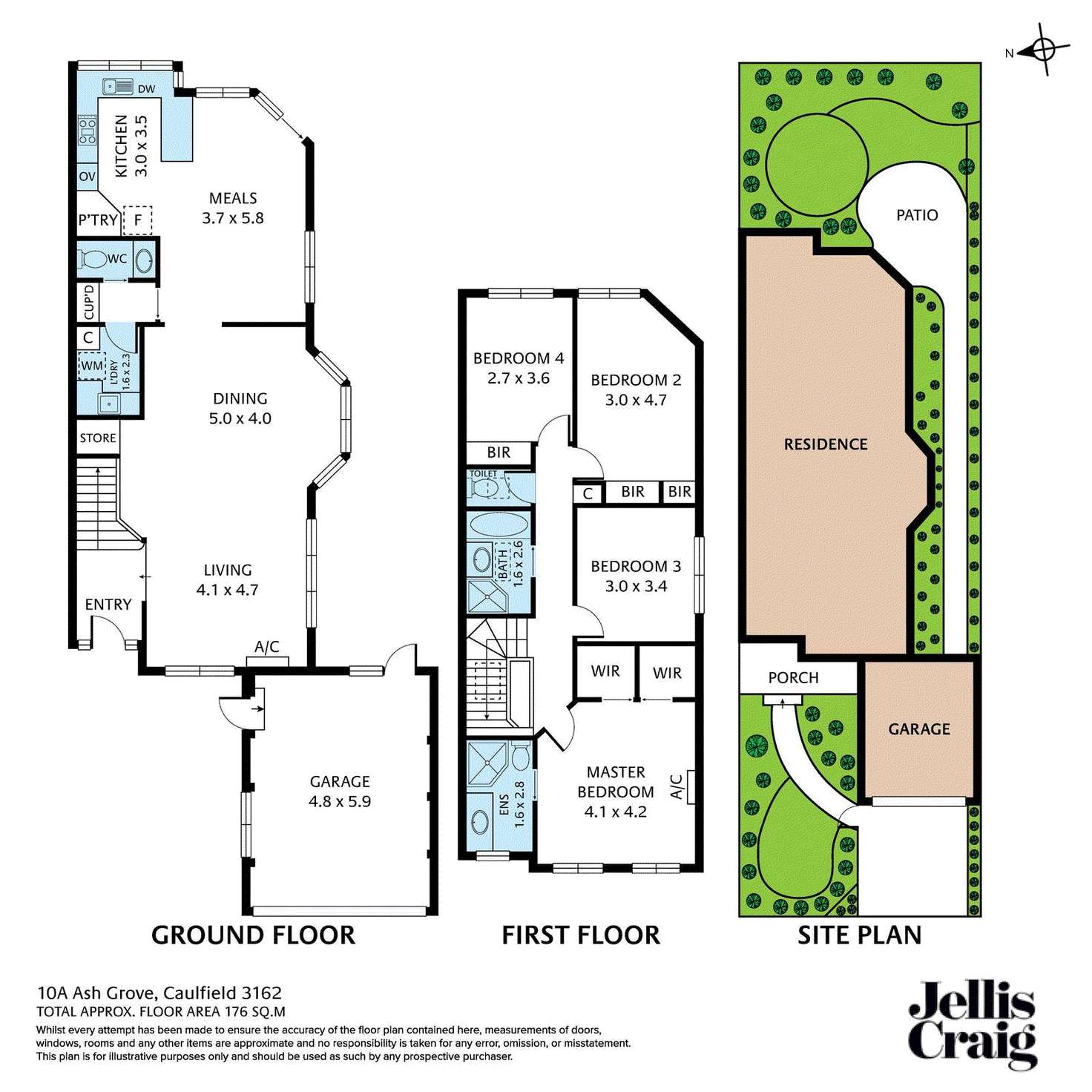 Floorplan of Homely townhouse listing, 10A Ash Grove, Caulfield VIC 3162