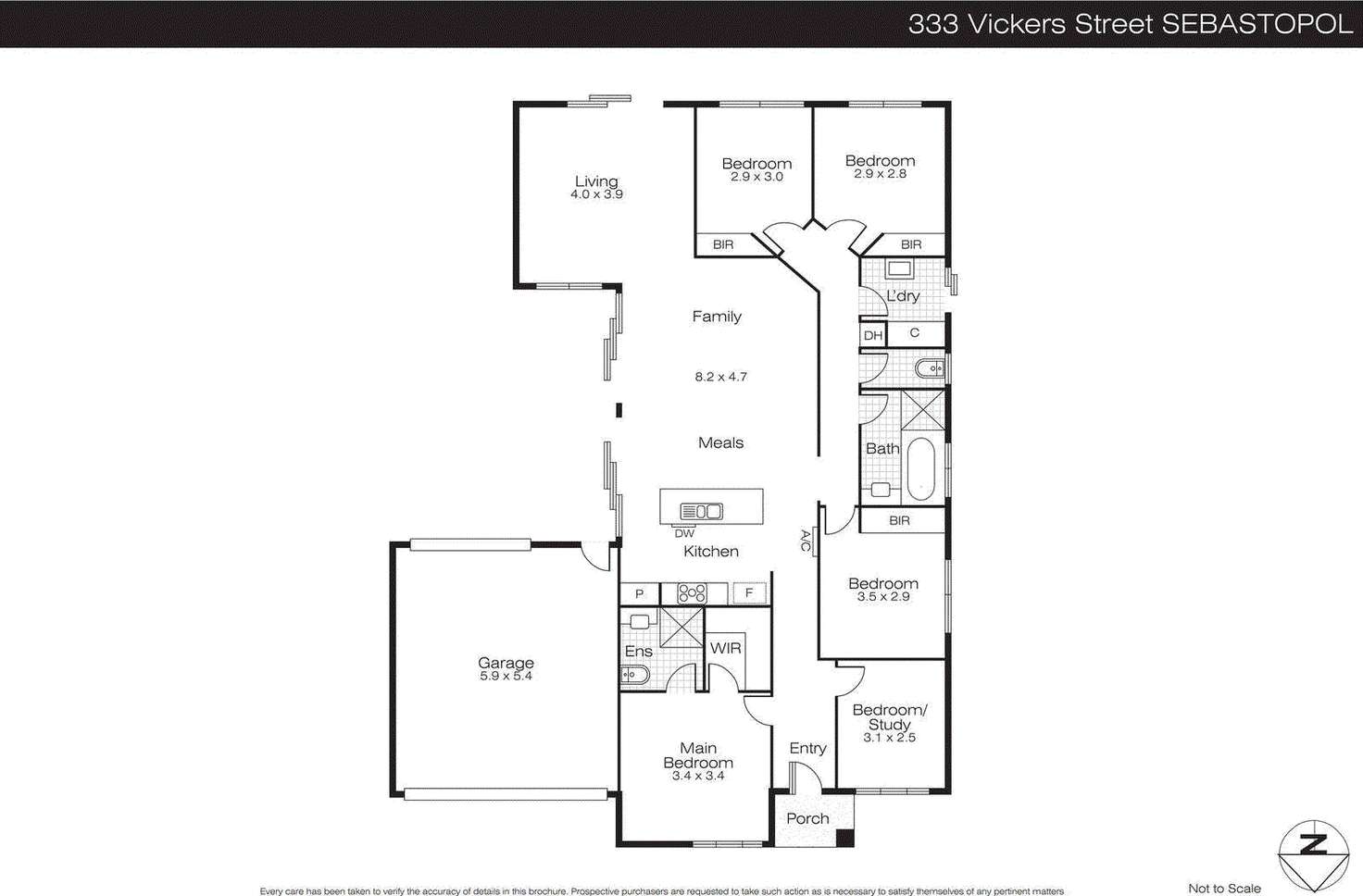 Floorplan of Homely house listing, 333 Vickers Street, Sebastopol VIC 3356