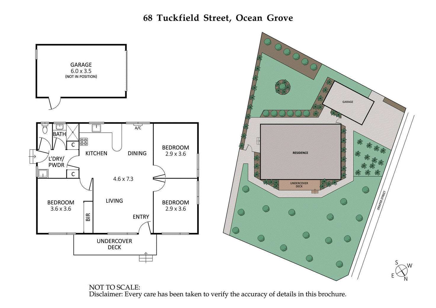 Floorplan of Homely house listing, 68 Tuckfield Street, Ocean Grove VIC 3226